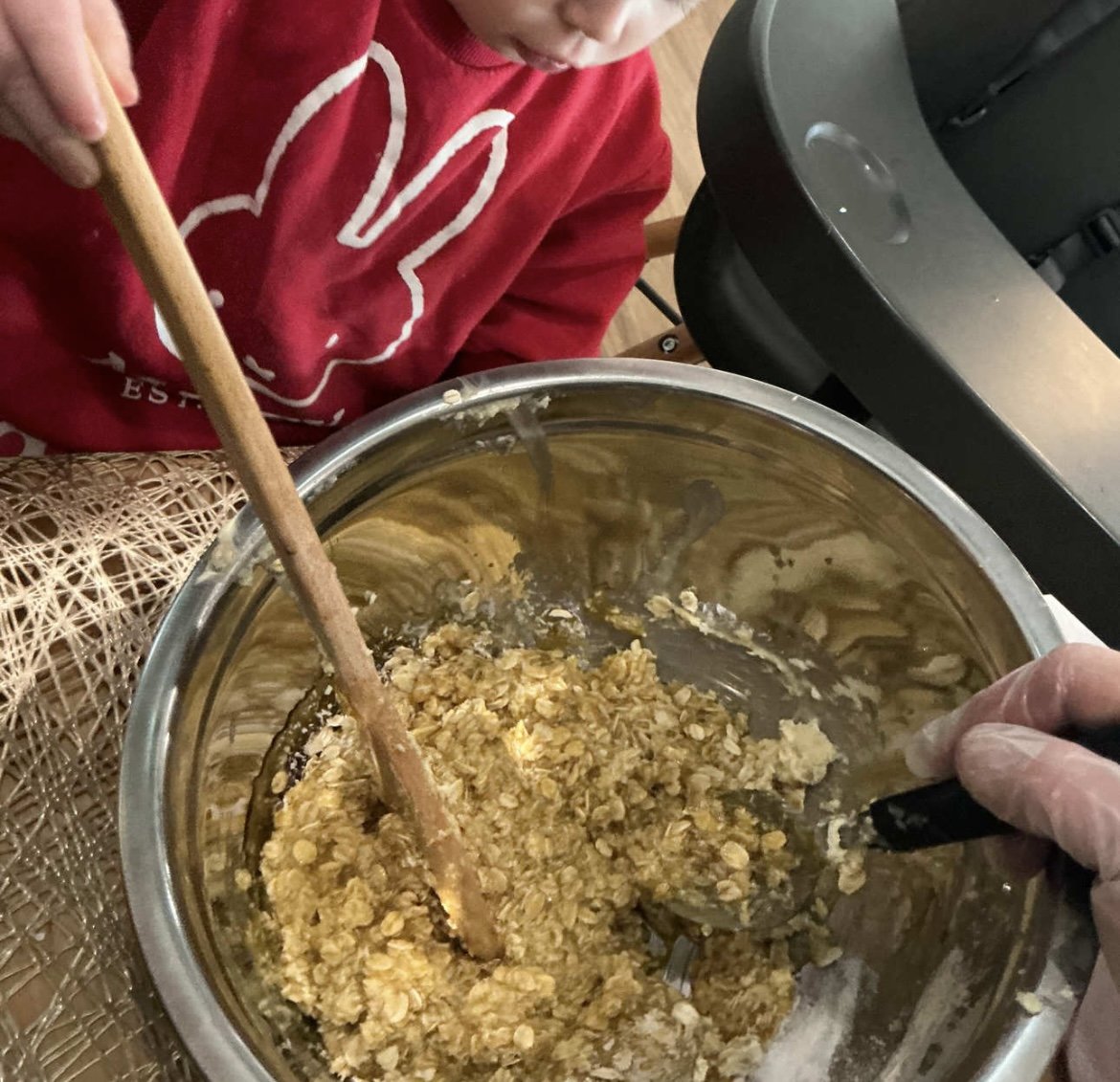 Cooking with the children