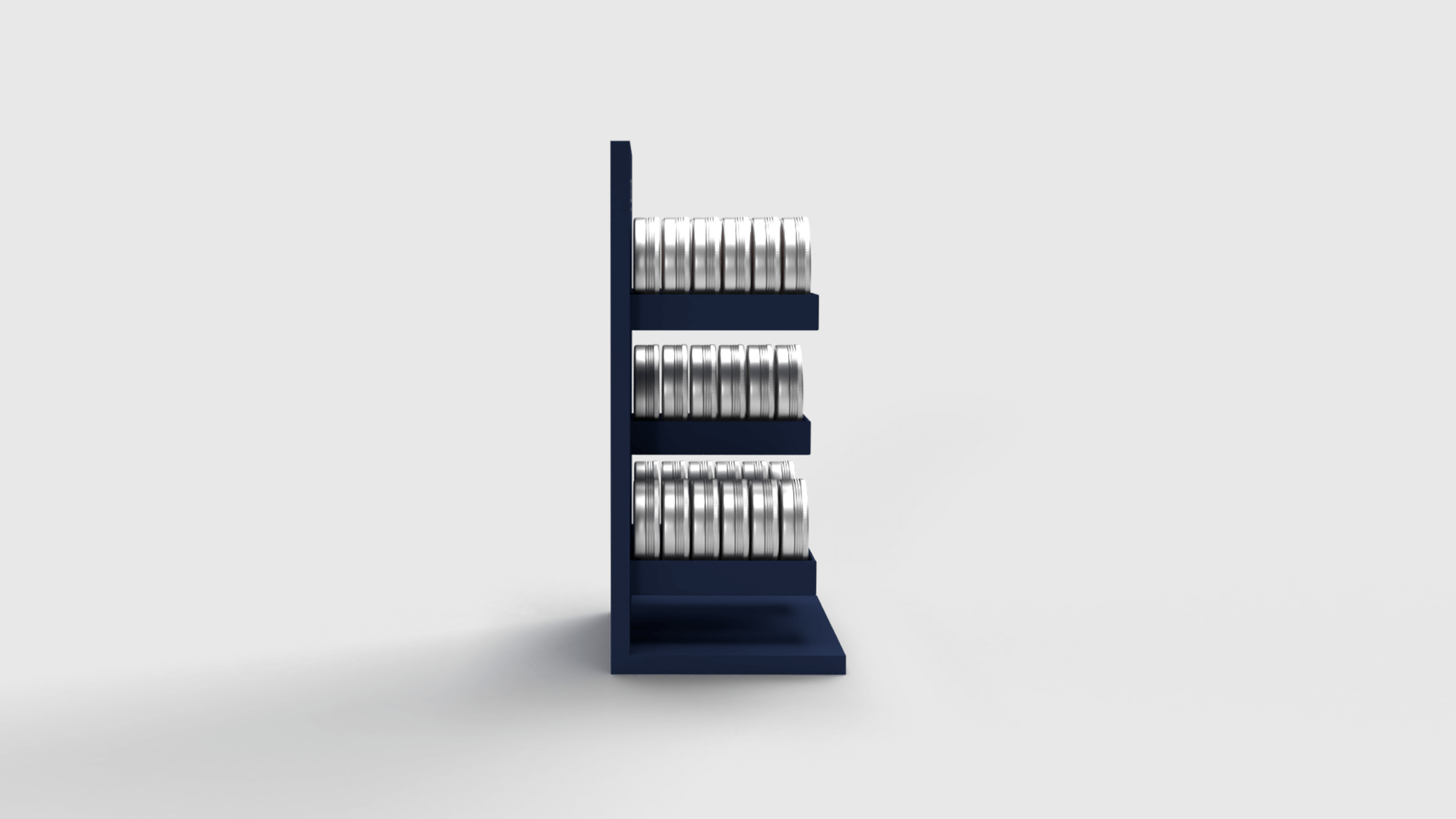 Side view of the O3 POS Display.