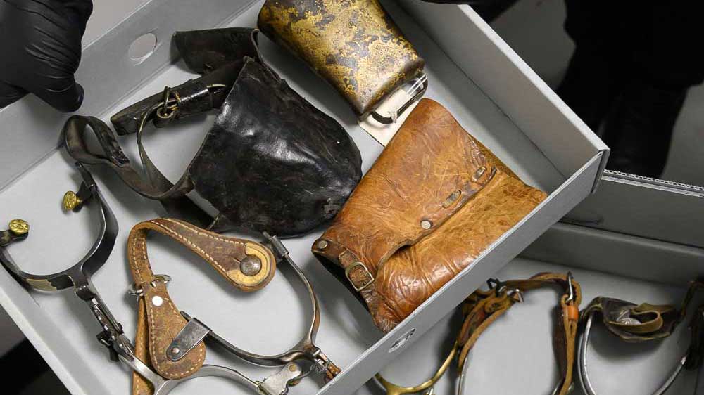 Various items on display