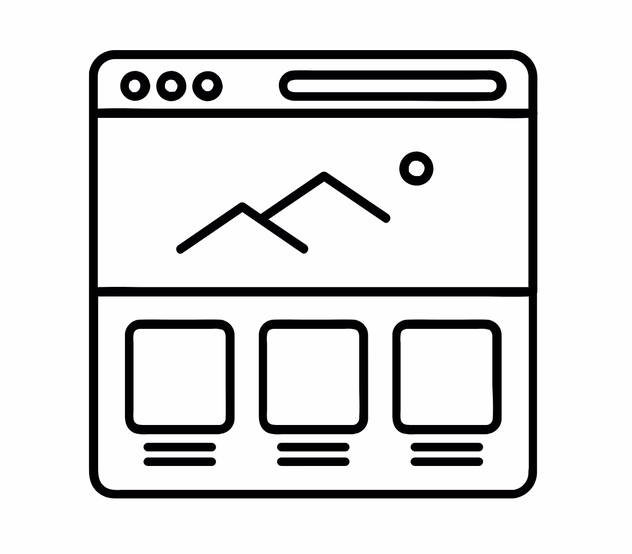 UX wireframe websites