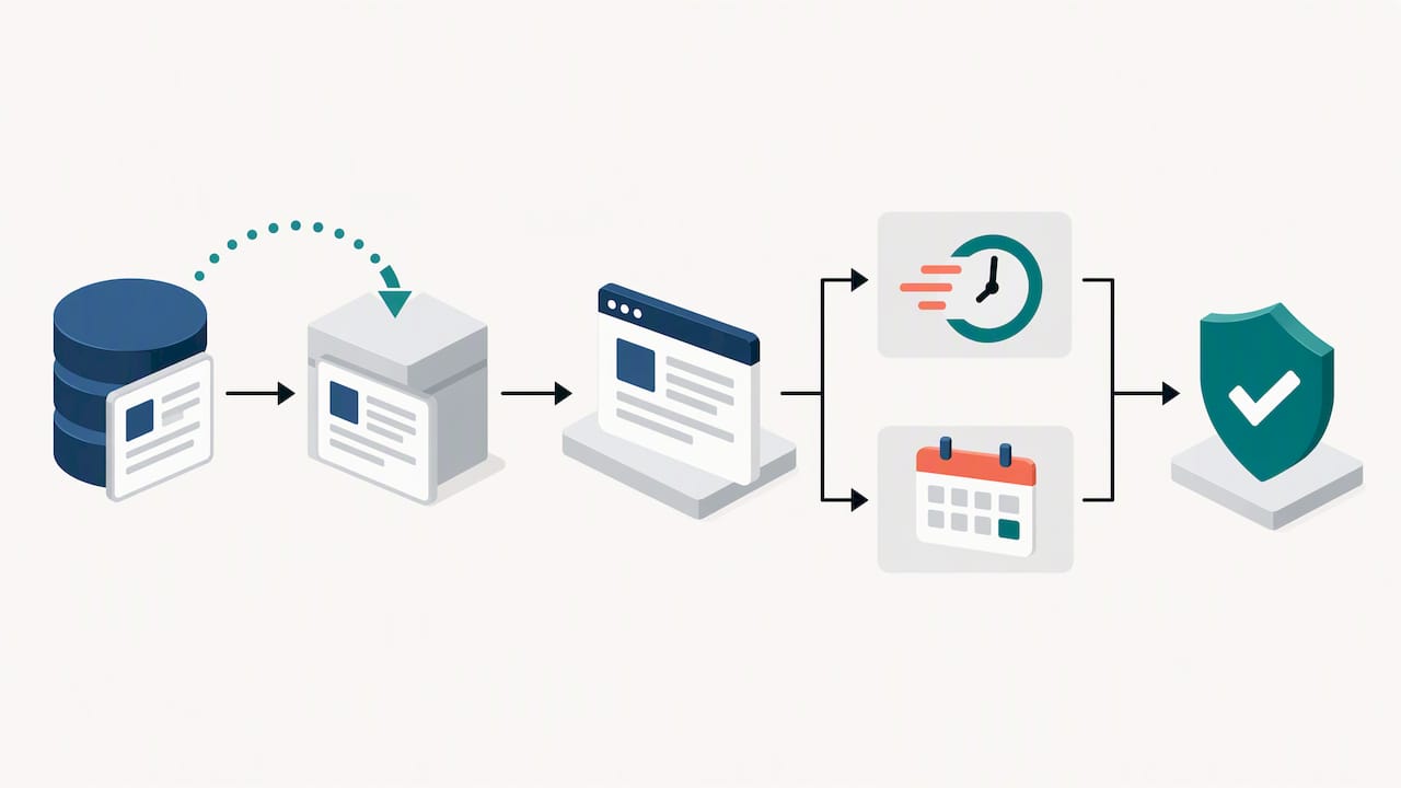 Website backup restored and tested separately