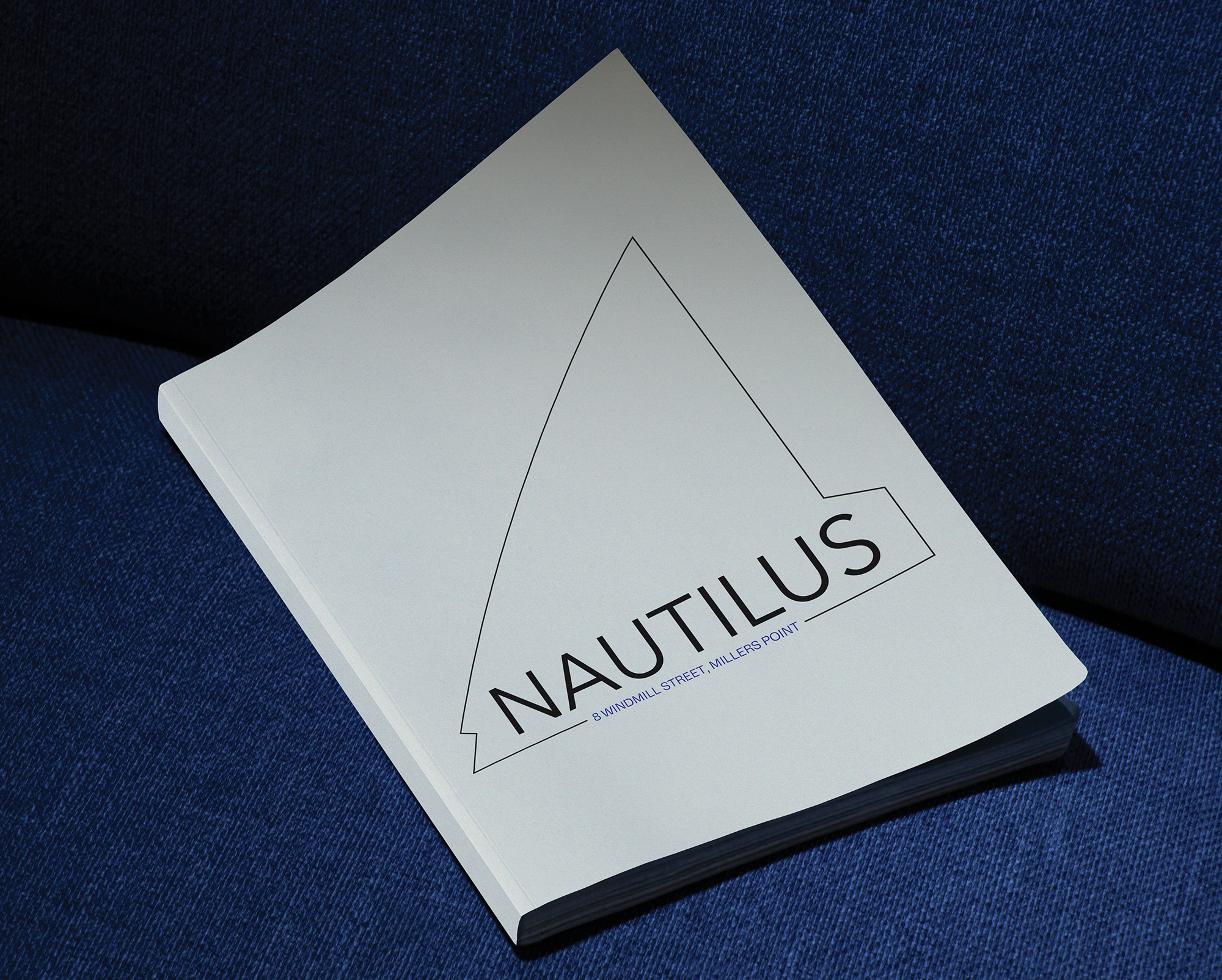 Nautilus branding brochure for 8 Windmill Street Millers Point Sydney, premium waterfront commercial precinct