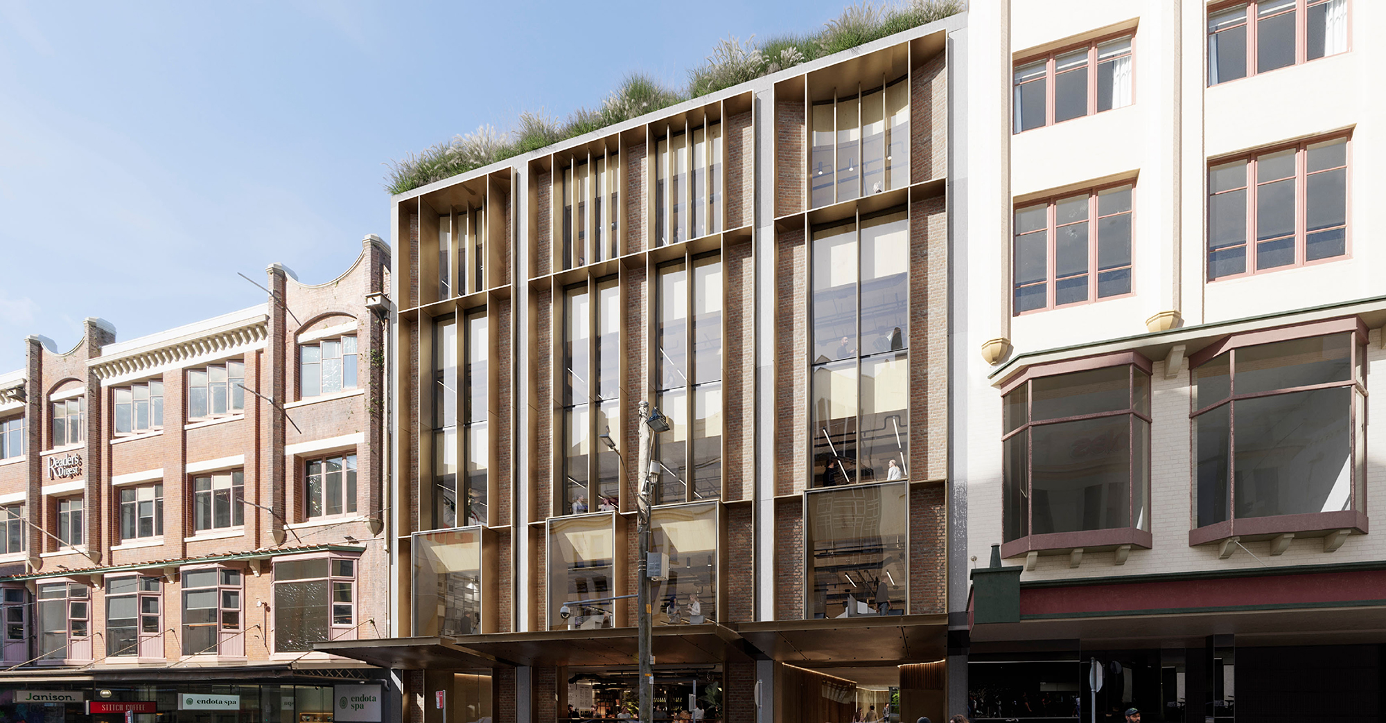Bay & Broadway at 86 Bay Street Ultimo Sydney – premium commercial building with modern glass façade, retail shops, office spaces, and heritage surrounds.