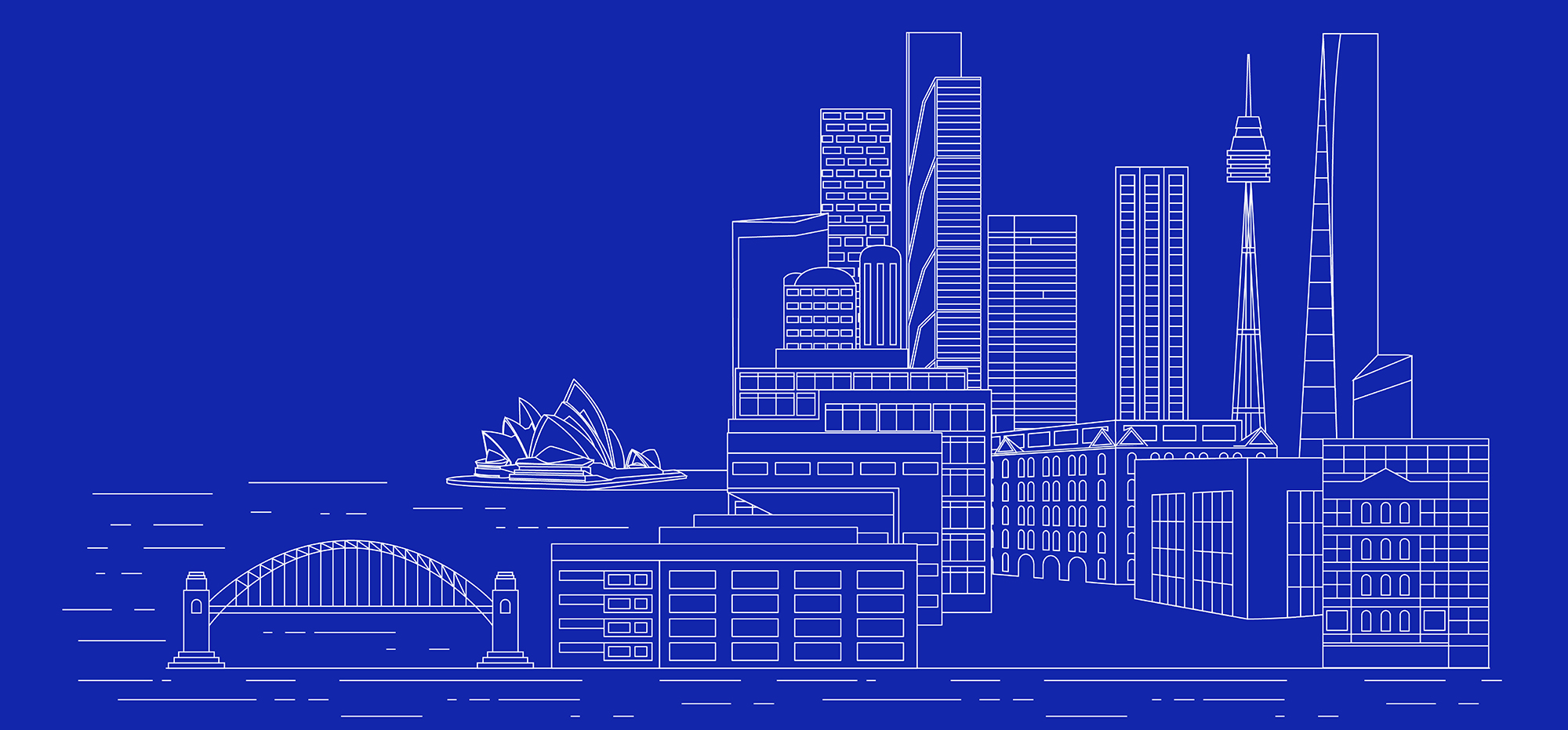 Nautilus at 8 Windmill Street Millers Point brand illustration featuring Sydney Opera House and Harbour Bridge skyline.