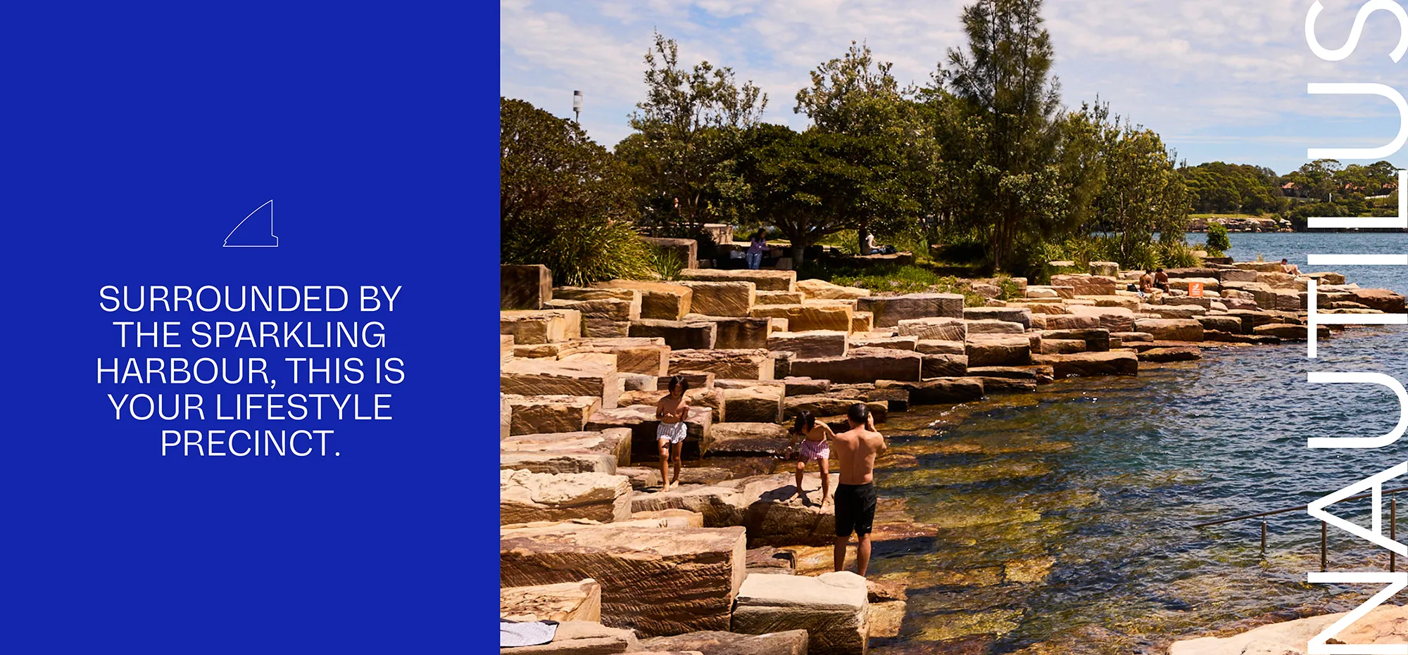 Nautilus Millers Point lifestyle precinct at 8 Windmill Street Sydney, waterfront harbour location with leisure and recreation spaces.