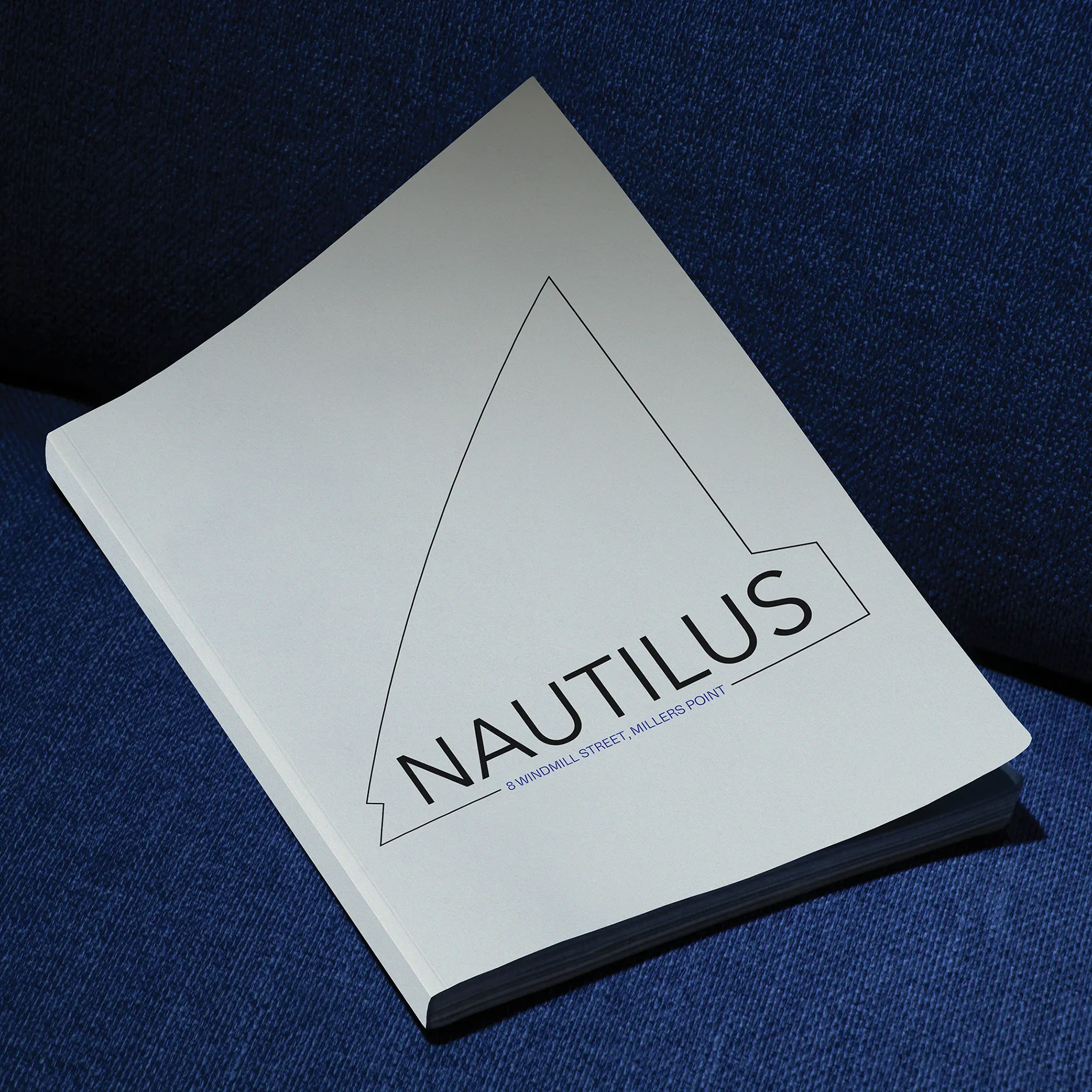 Nautilus branding brochure for 8 Windmill Street Millers Point Sydney, premium waterfront commercial precinct.