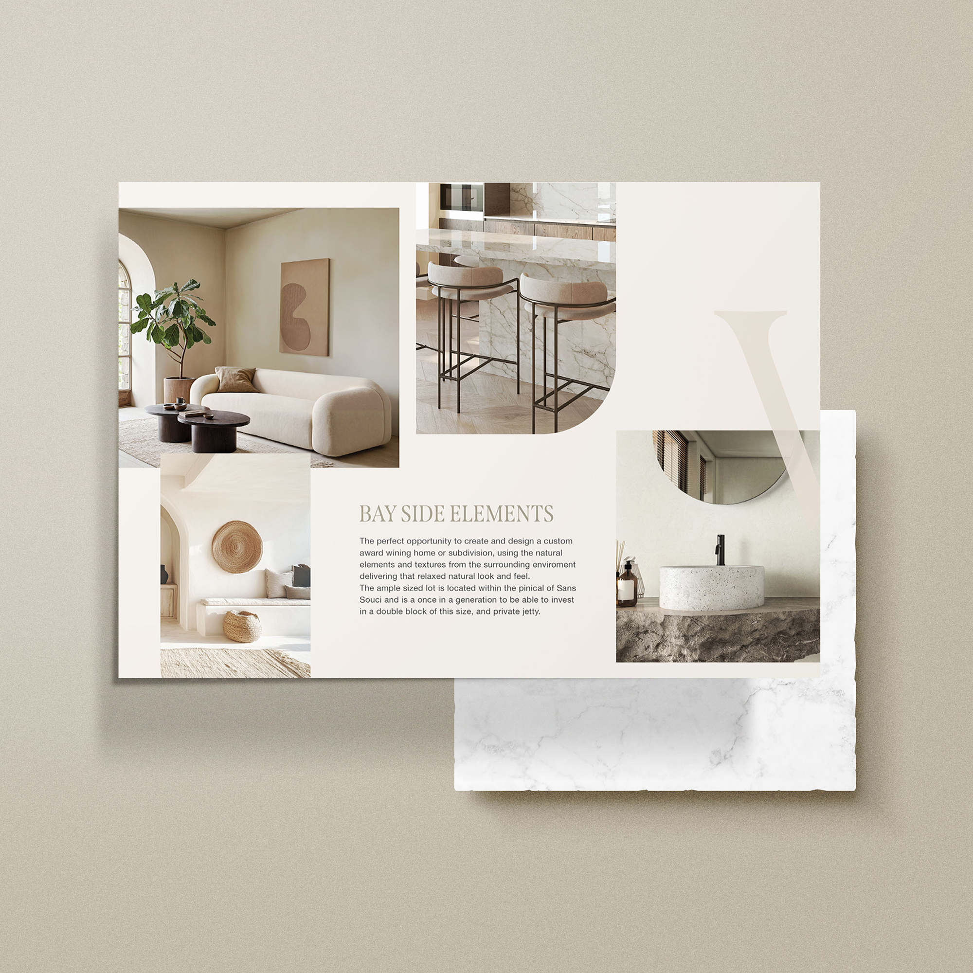The Vista Sans Souci property brochure with bayside design, premium finishes, and waterfront lifestyle opportunities.