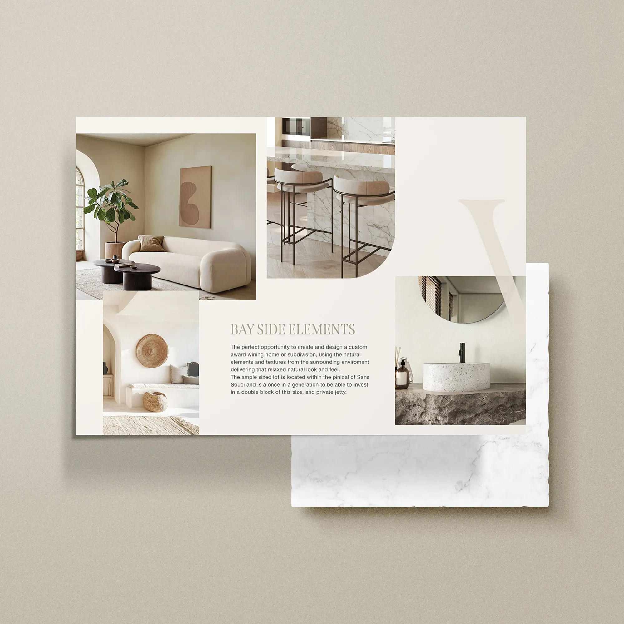 The Vista Sans Souci property brochure with bayside design, premium finishes, and waterfront lifestyle opportunities.