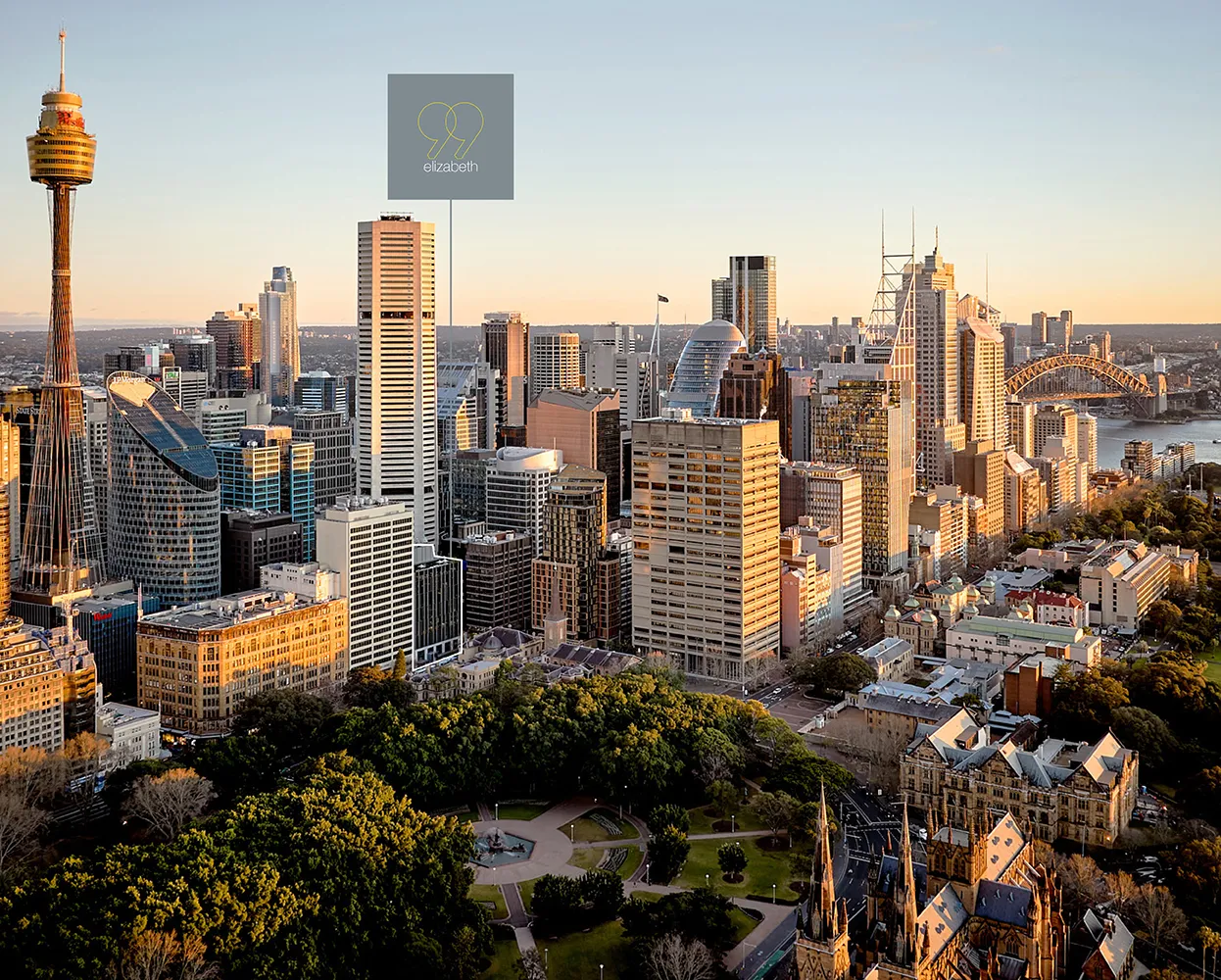 The Yarn Ultimo property marketing collateral featuring Sydney CBD views, academic access map, and local amenities.