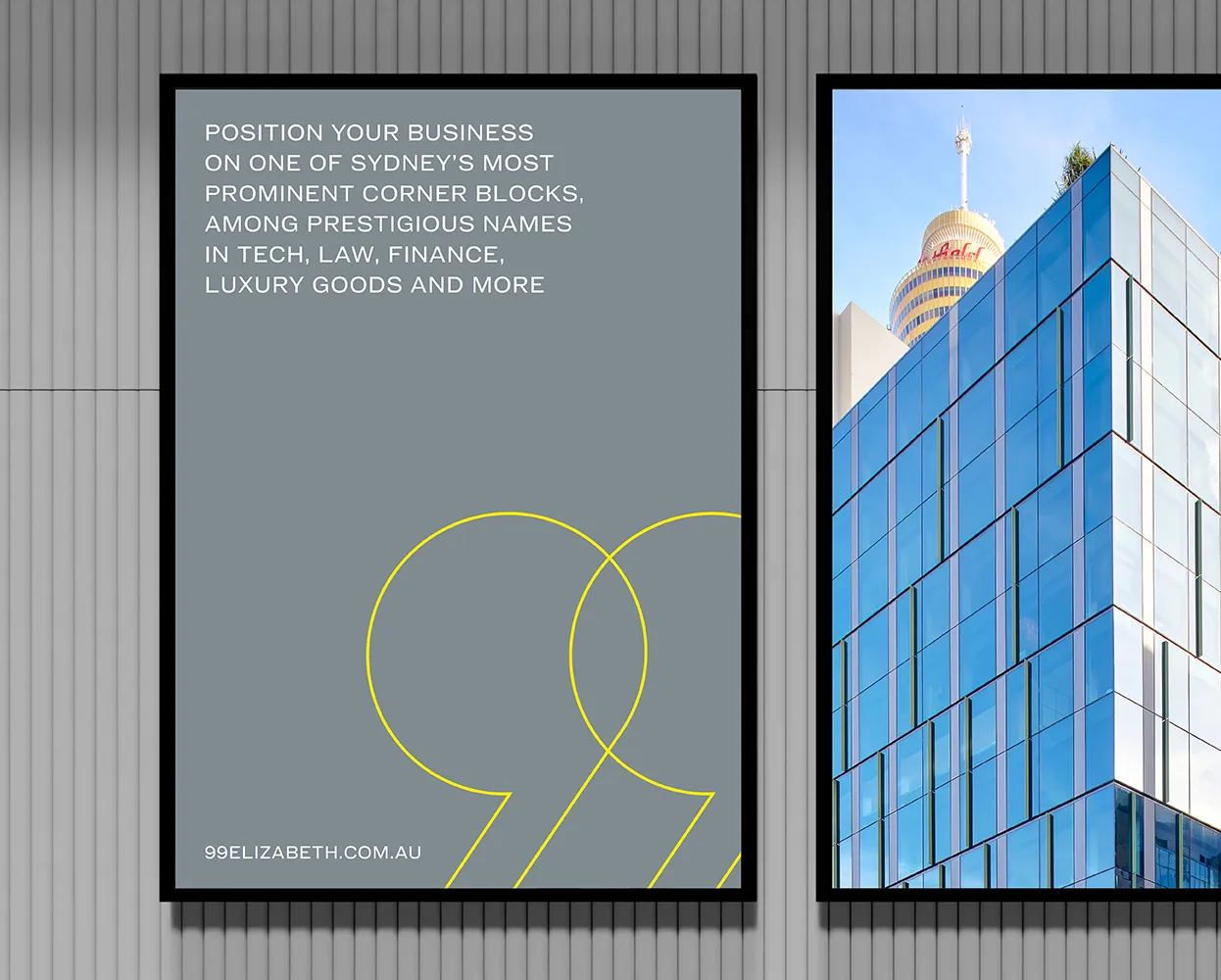 The Yarn Ultimo property marketing collateral featuring Sydney CBD views, academic access map, and local amenities.