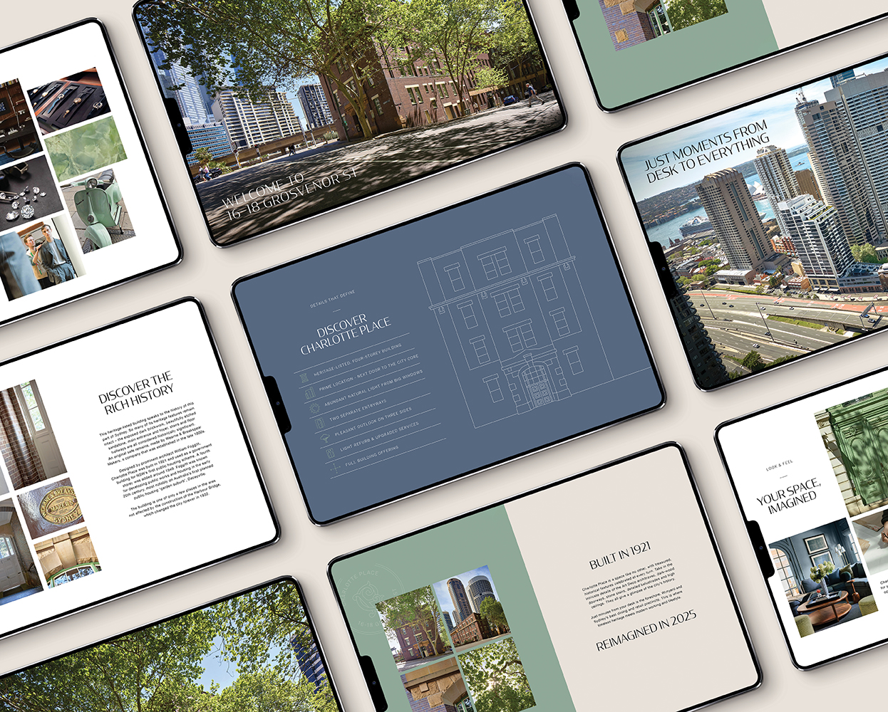 Architectural line illustration of Verdical at 88 Ebley Street Bondi Junction, sustainable office development with greenery façade.