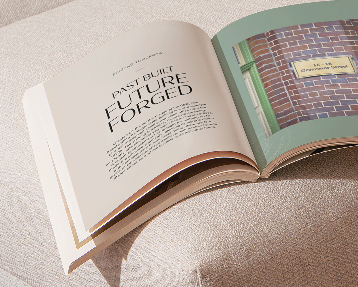 Verdical Bondi Junction branding inside property brochure, showcasing premium commercial development identity at 88 Ebley Street.