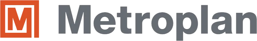 Logo of the Metroplan company.