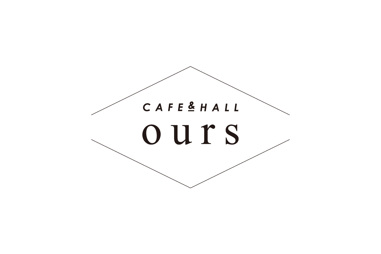 CAFE&HALL oursのロゴ