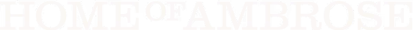 Home of Ambrose logo white