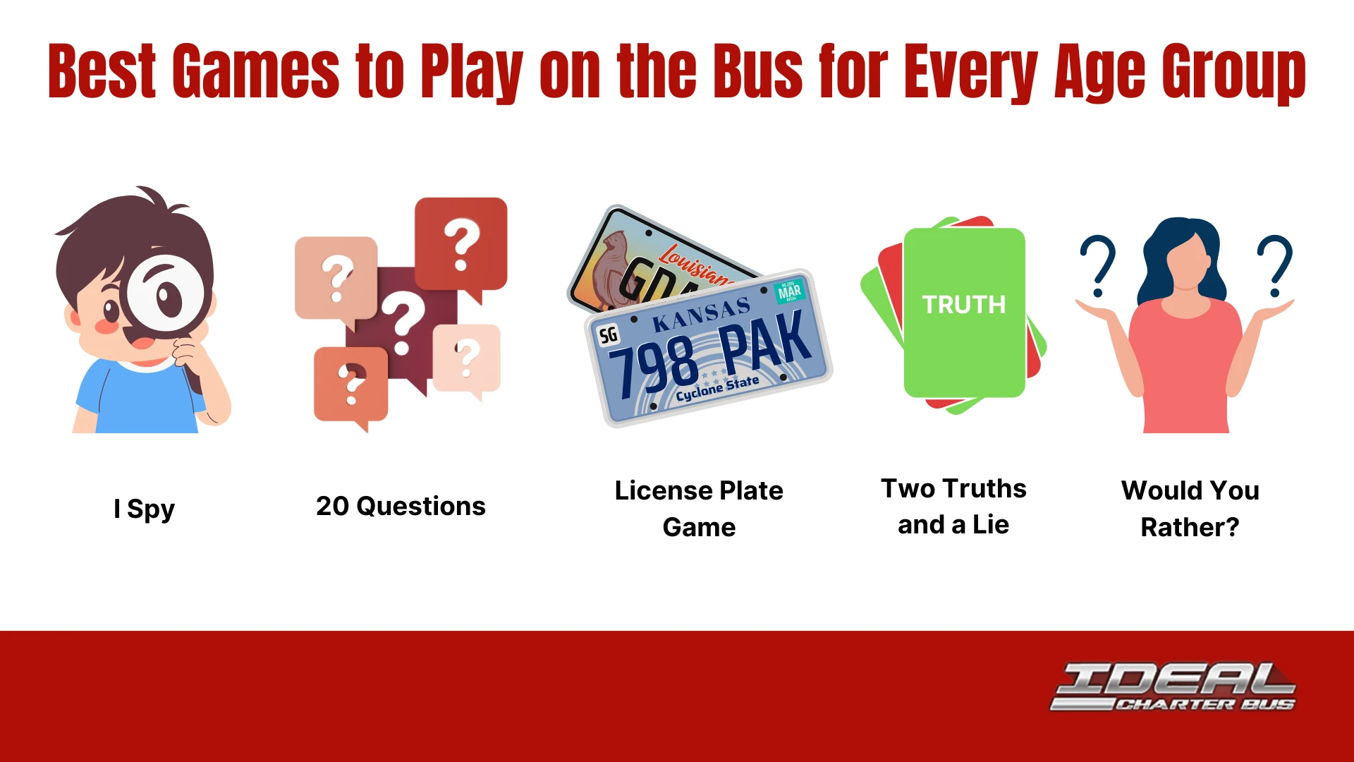 Top 5 Games to Play on the Bus at Every Age