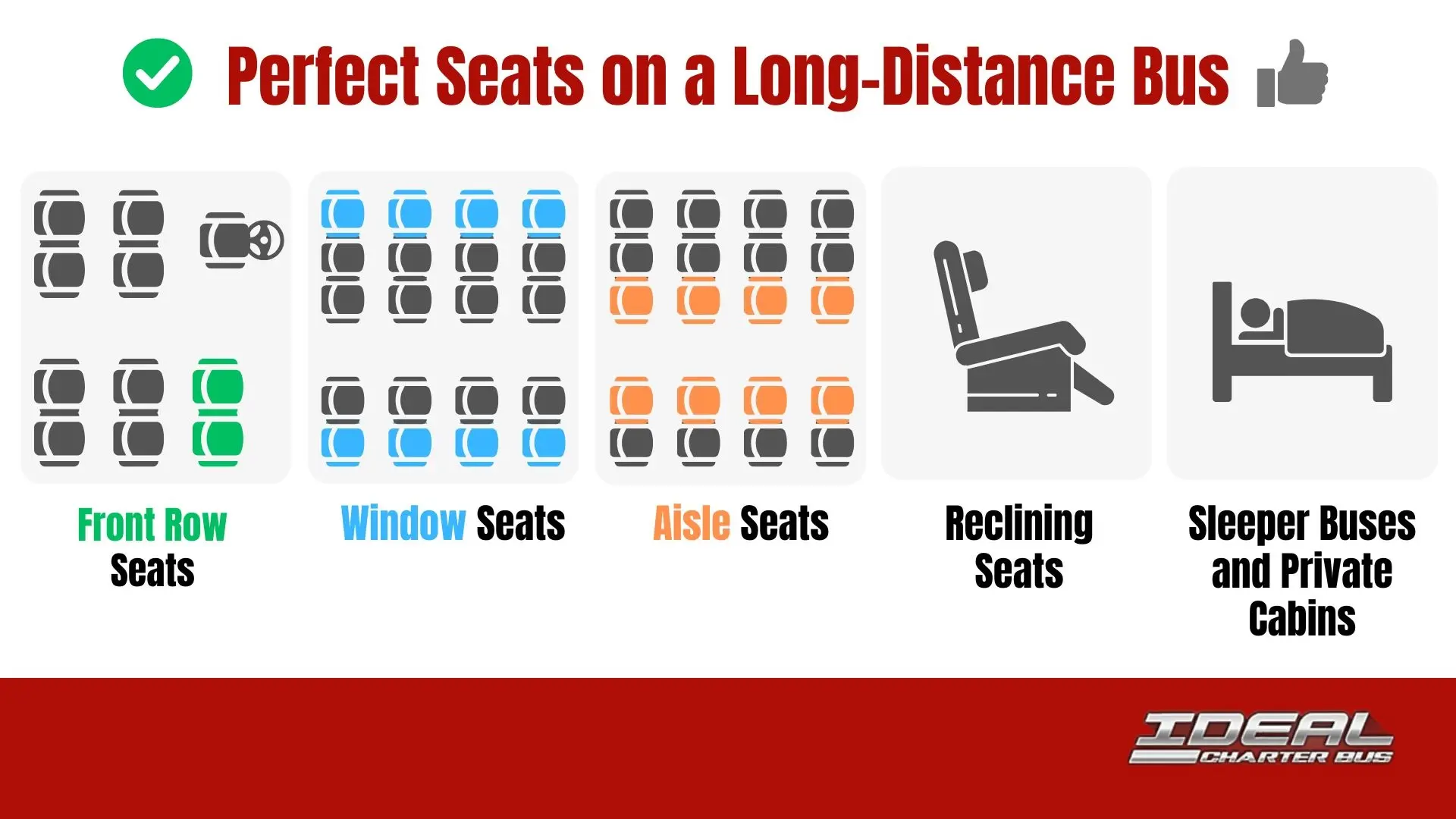 The Best Bus Seats for Comfort, Convenience, and Safety