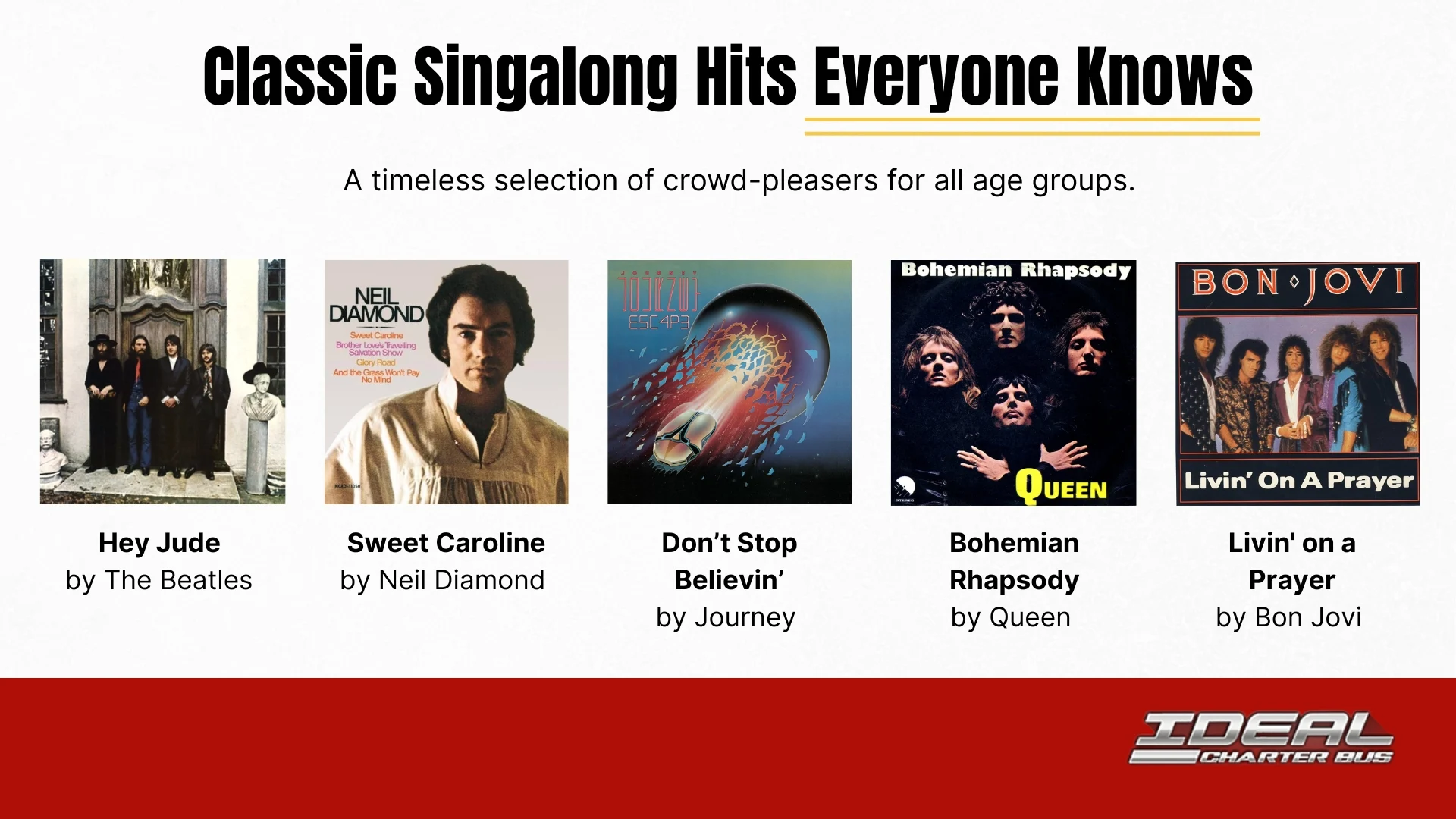 Bus Playlist: Classic Singalong Hits Everyone Knows