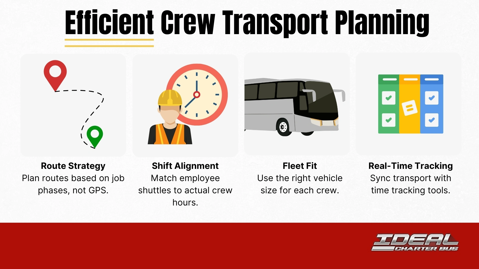 How to manage a construction crew and plan construction worker shuttle routes