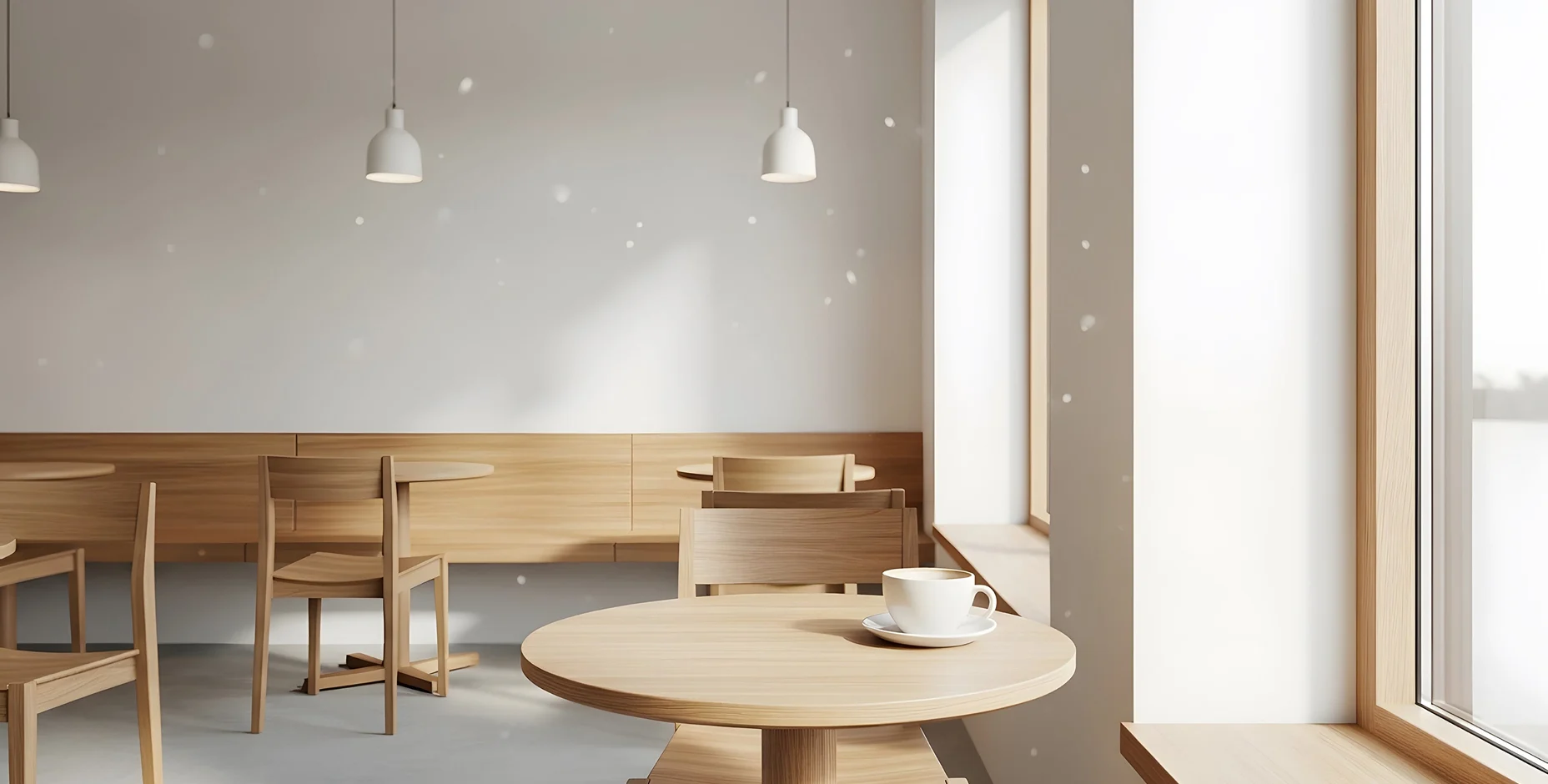Ristrutturazione interni locale bar con finiture moderne in Ticino