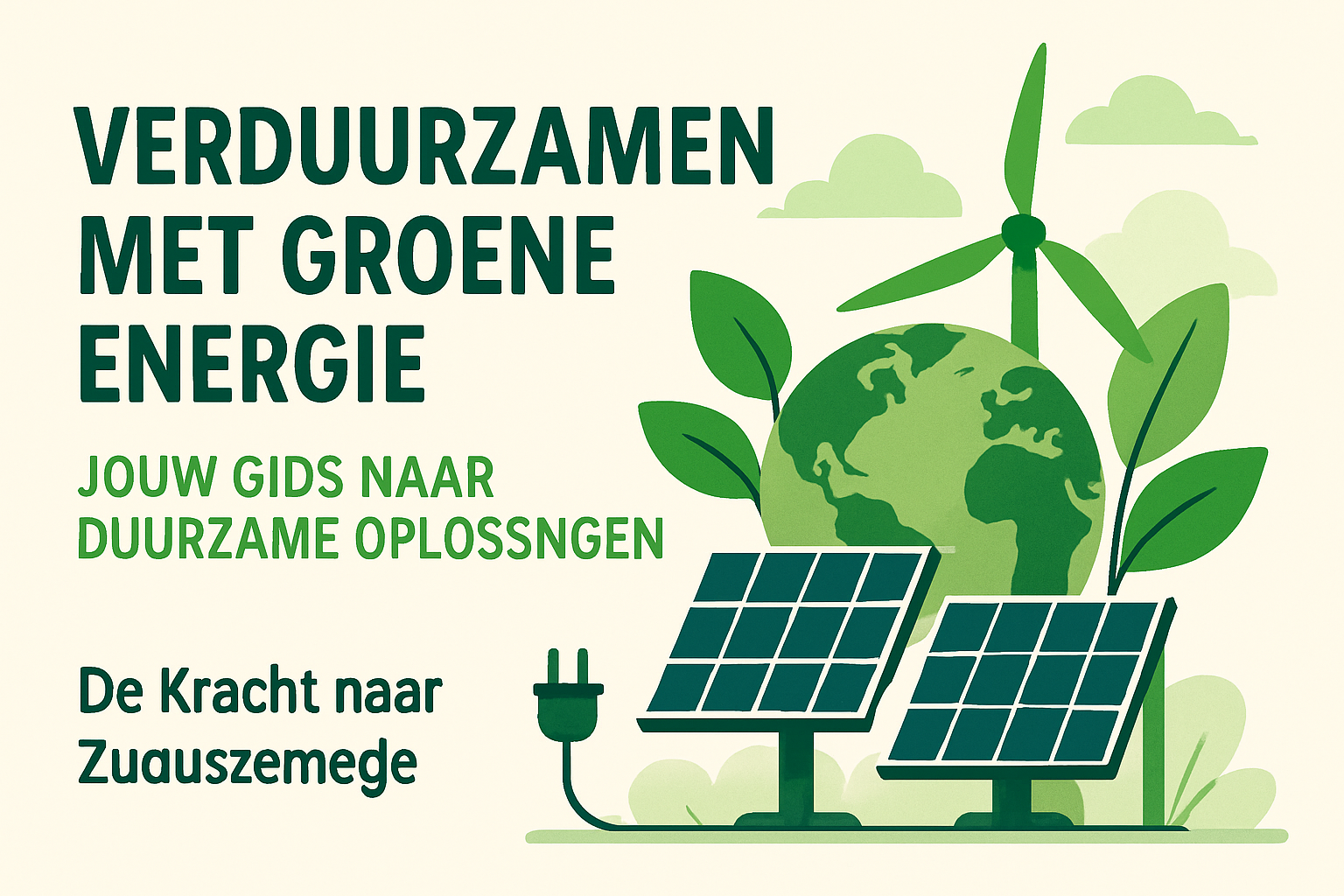 Verduurzamen met Groene Energie: Jouw Gids naar Duurzame Oplossingen