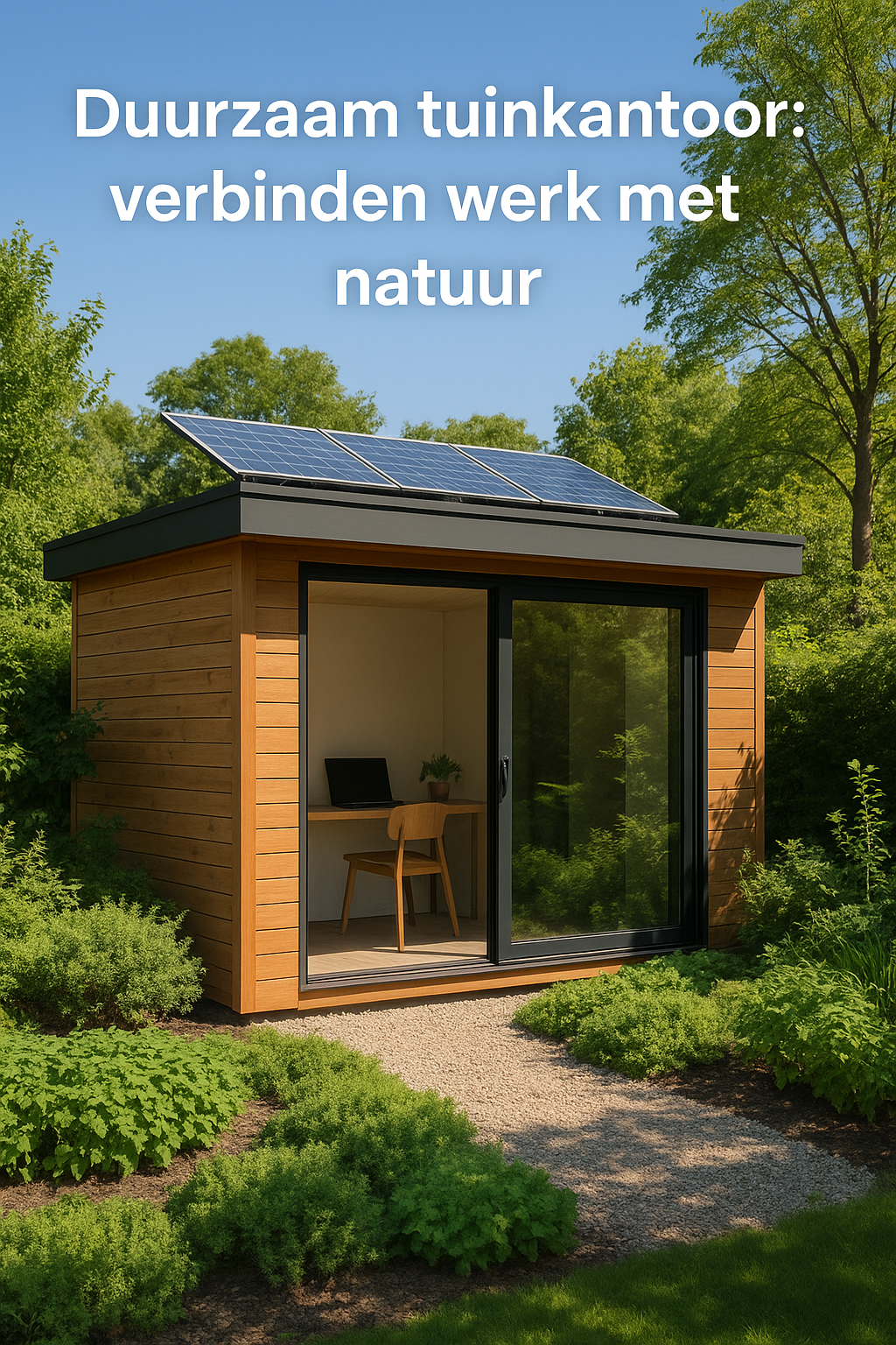 Duurzaam tuinkantoor: verbinden werk met natuur