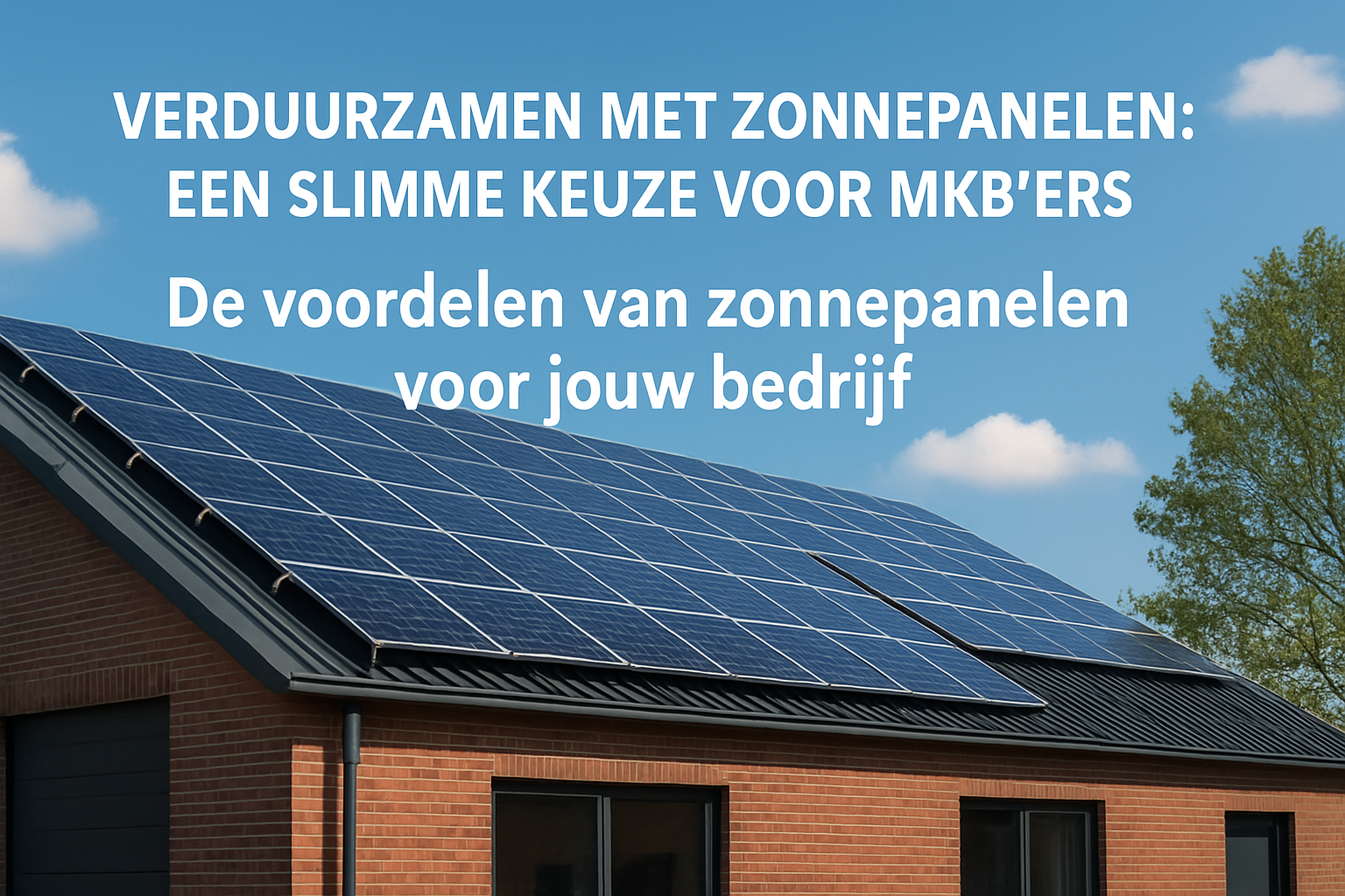 Verduurzamen met Zonnepanelen: Een Slimme Keuze voor MKB'ers