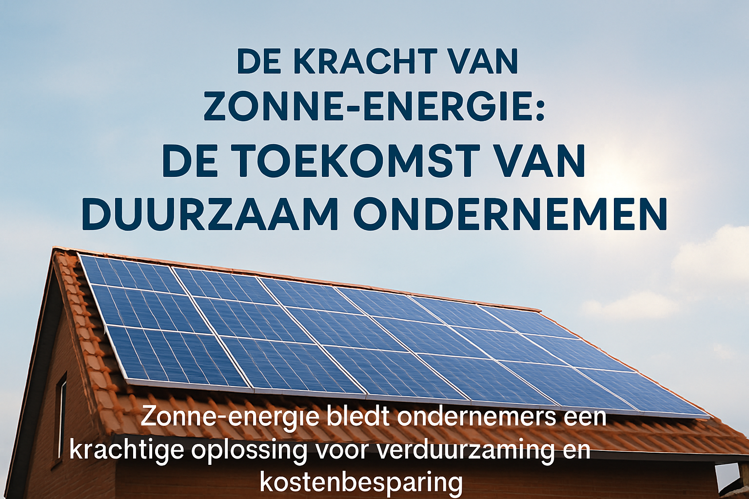 De Kracht van Zonne-energie: Duurzaamheid voor MKB Ondernemers