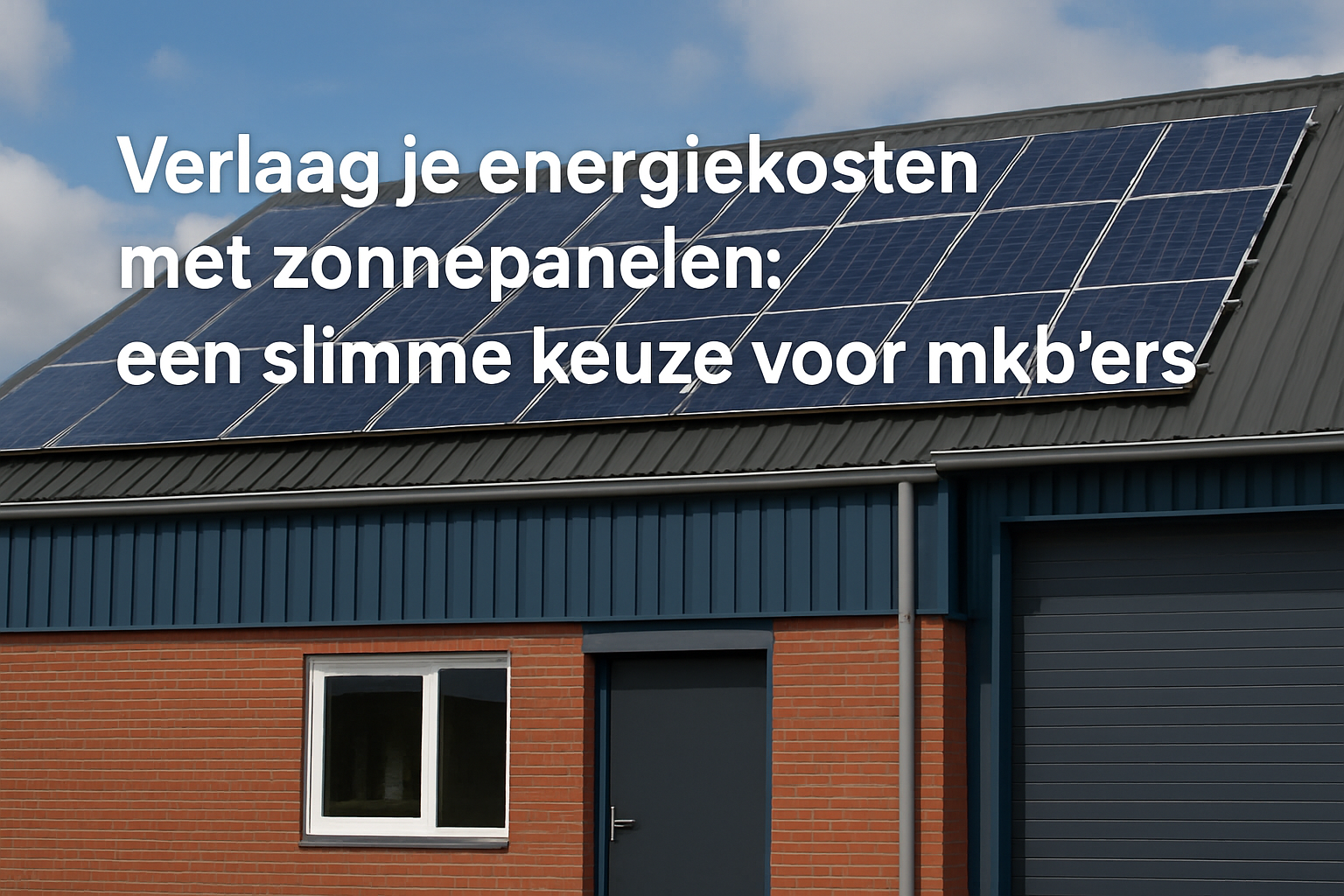 Verlaag je energiekosten met zonnepanelen: een slimme keuze voor mkb’ers