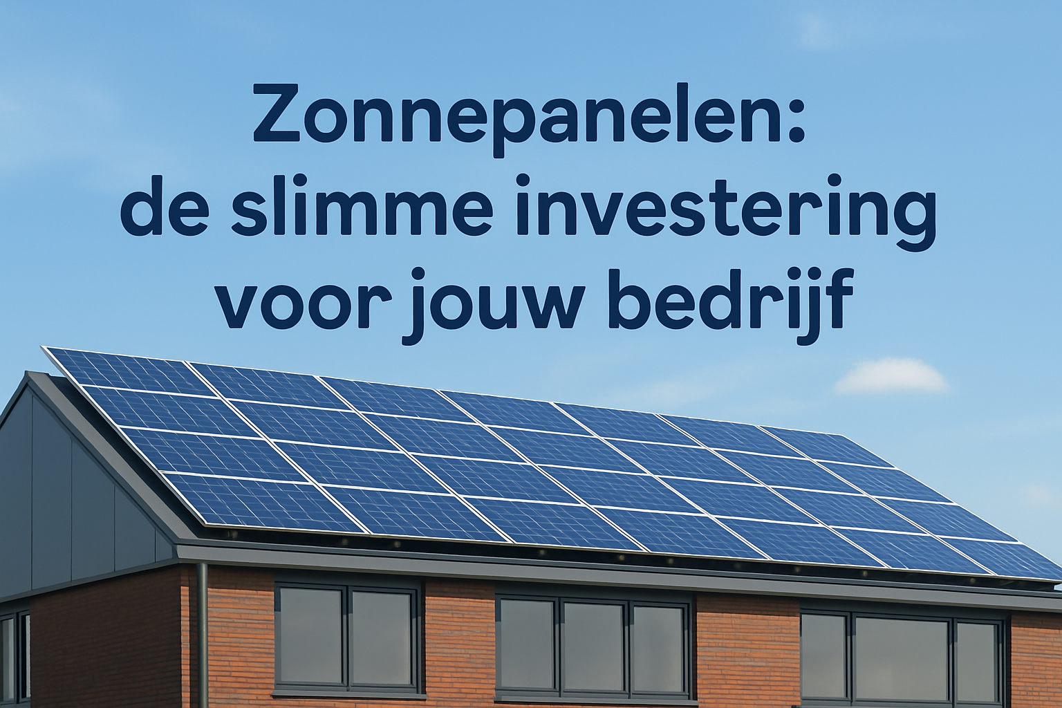 De voordelen van zonnepanelen voor MKB-ondernemers