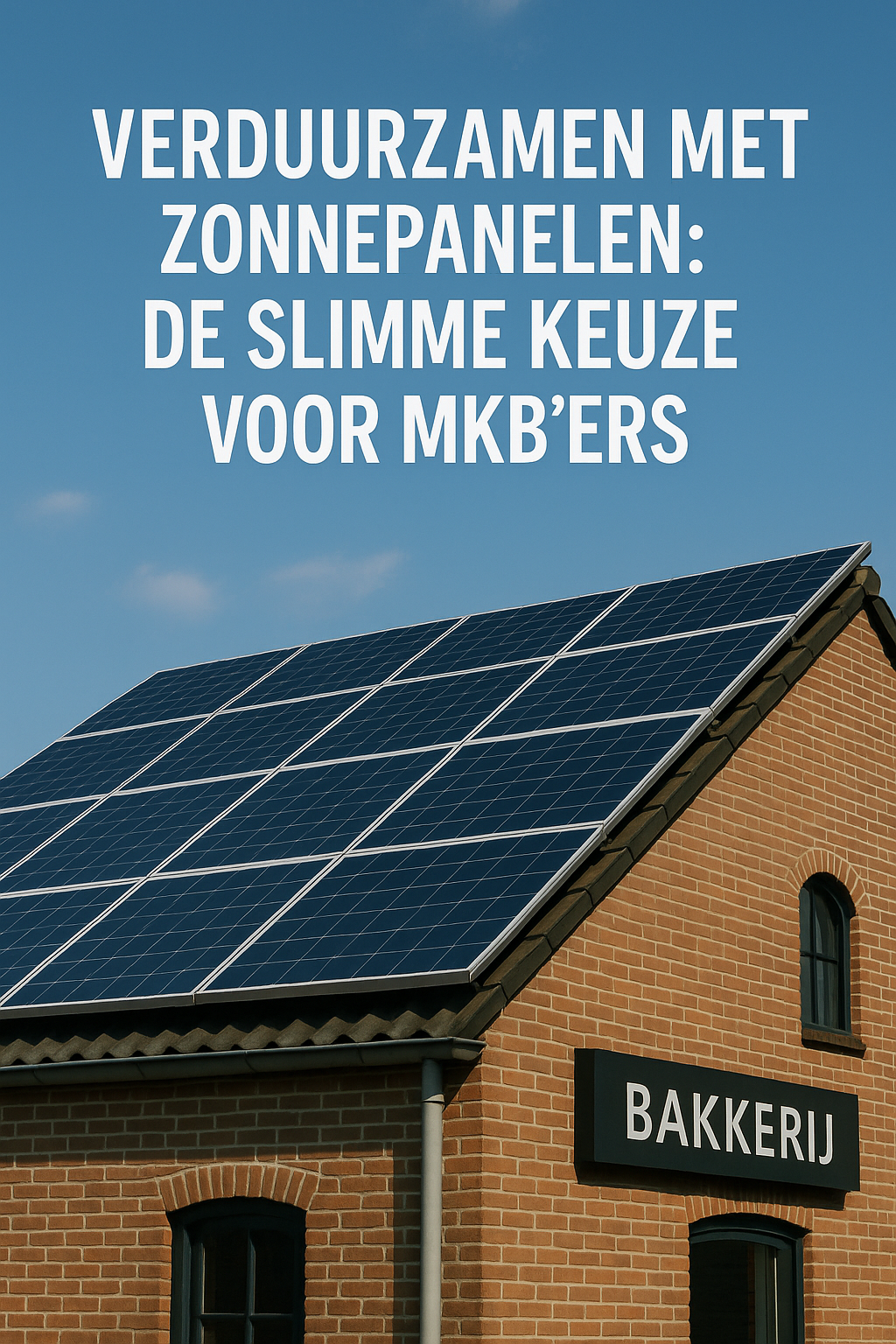 Verduurzamen met Zonnepanelen: de Slimme Keuze voor MKB'ers