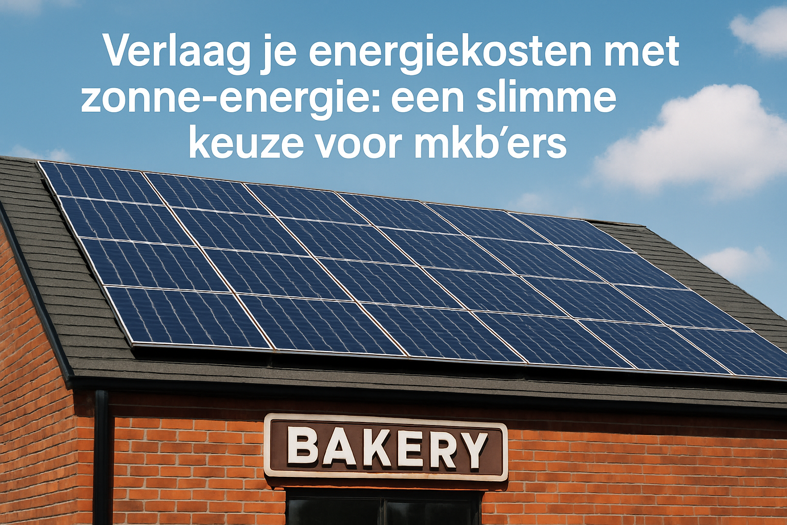 Verlaag je Energiekosten met Zonne-energie: Een Slimme Keuze voor MKB'ers