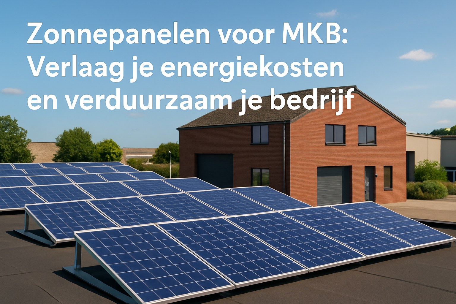 Zonnepanelen voor MKB: Verlaag je Energiekosten en Verduurzaam je Bedrijf