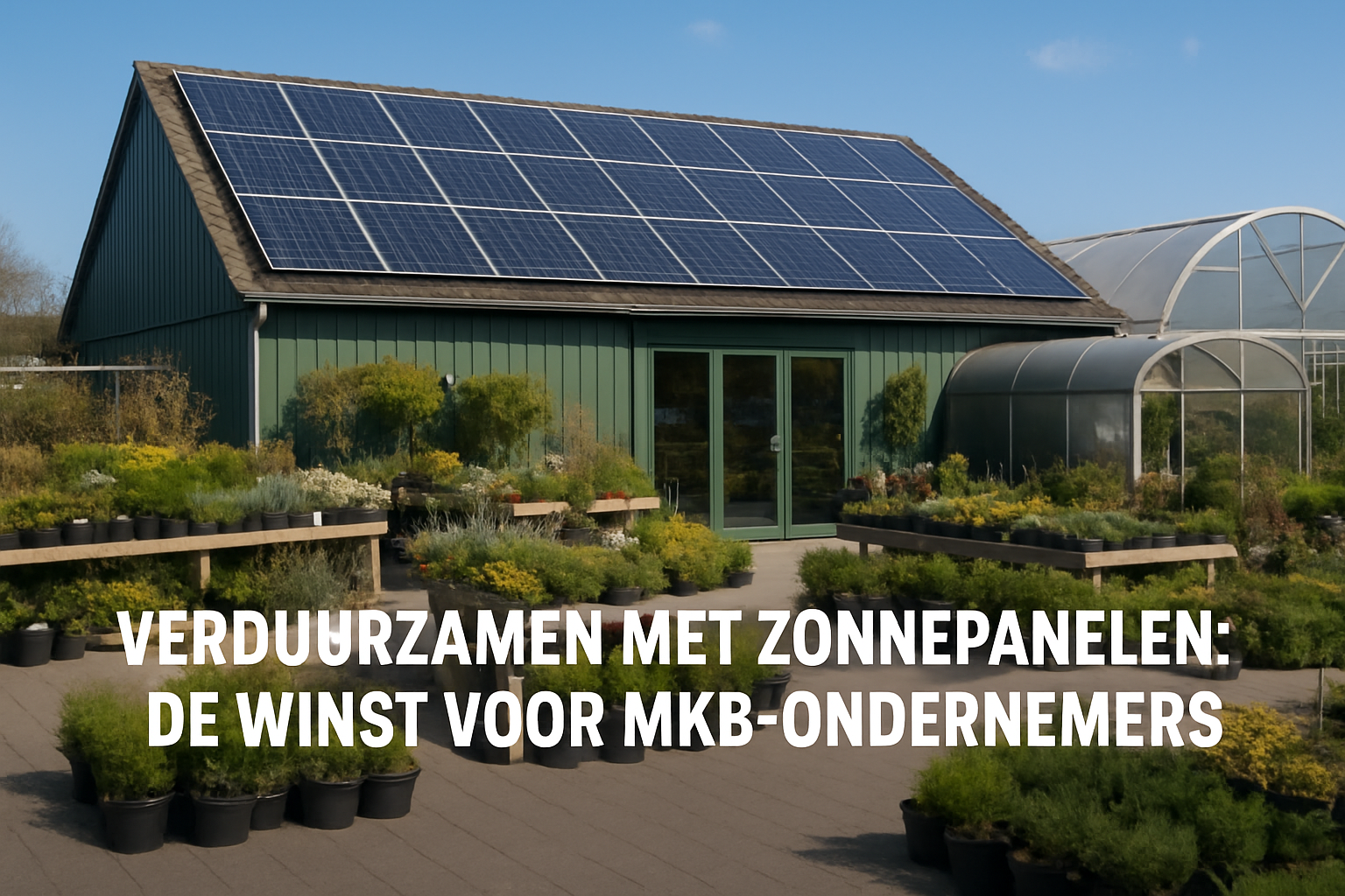 Verduurzamen met zonnepanelen: de winst voor mkb-ondernemers