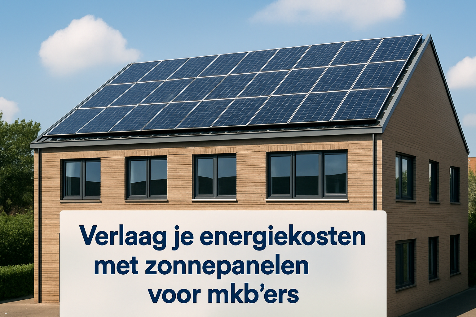 Verlaag je energiekosten met zonnepanelen voor mkb'ers