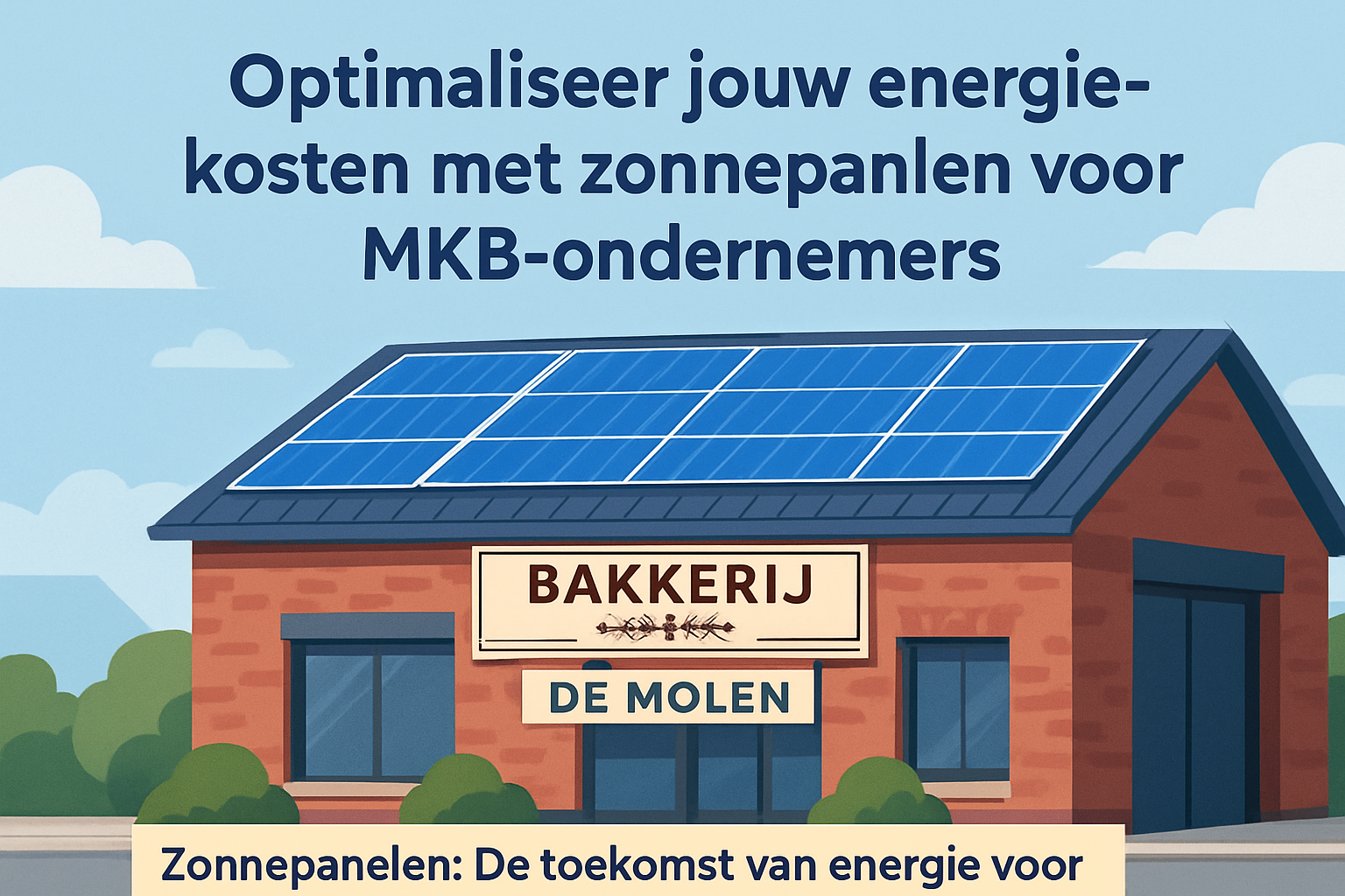 Optimaliseer jouw energiekosten met zonnepanelen voor MKB-ondernemers