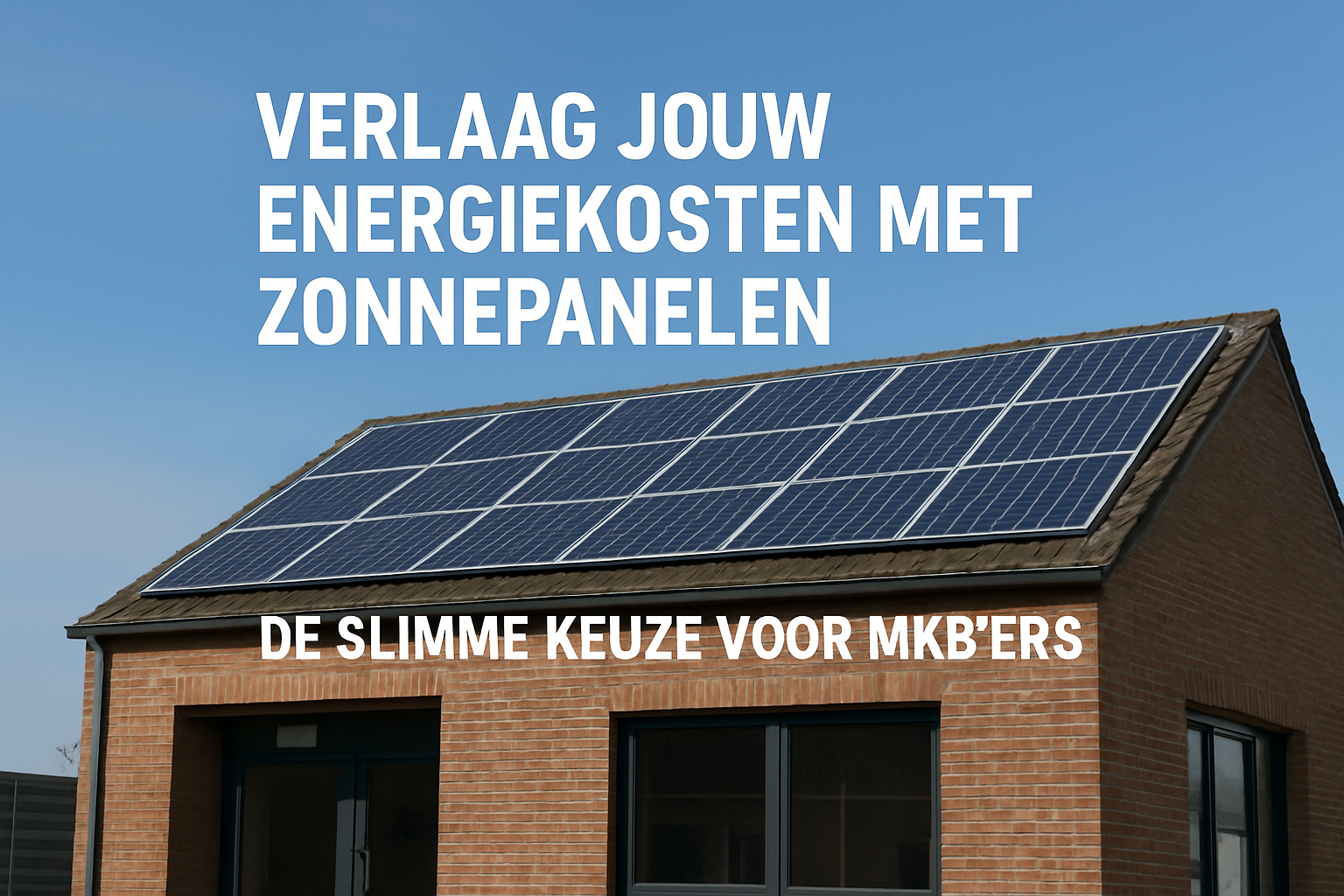 Verlaag jouw energiekosten met zonnepanelen: De slimme keuze voor mkb’ers