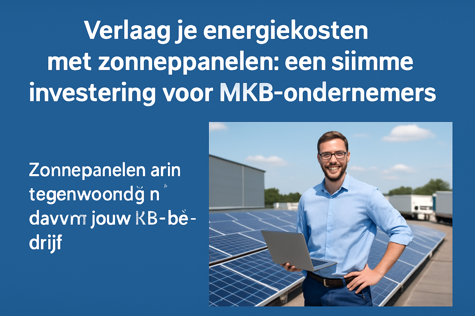 Verlaag je energiekosten met zonnepanelen: een slimme investering voor MKB-ondernemers