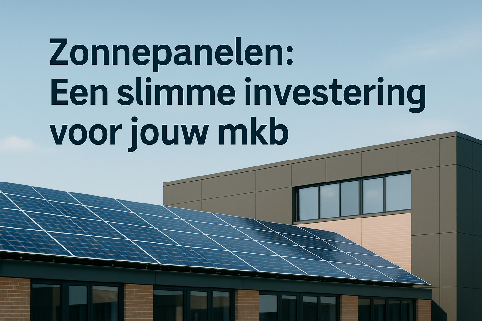De voordelen van zonnepanelen voor mkb-ondernemers