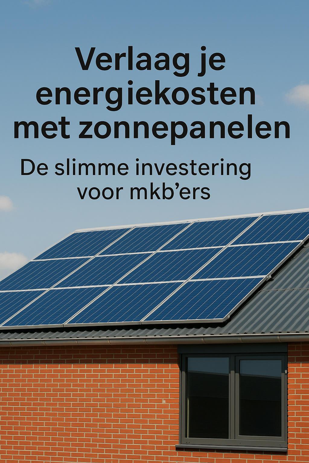 Verlaag je energiekosten met zonnepanelen: De slimme investering voor mkb'ers