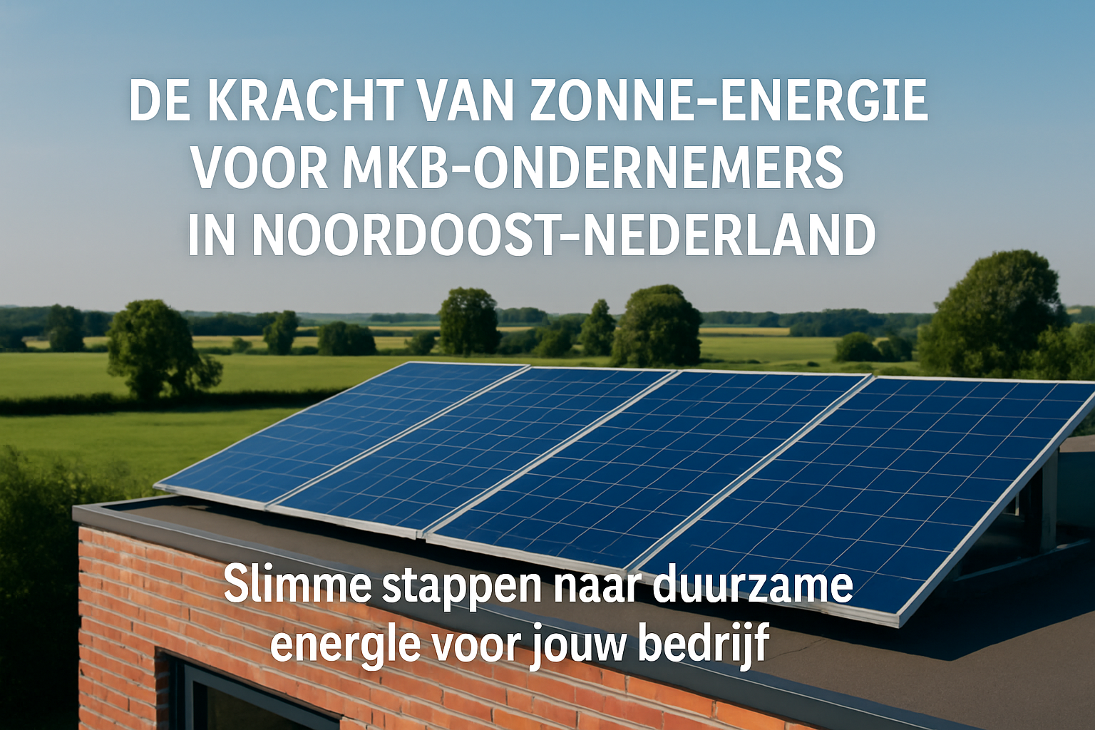 De Kracht van Zonne-energie voor MKB-ondernemers in Noordoost-Nederland