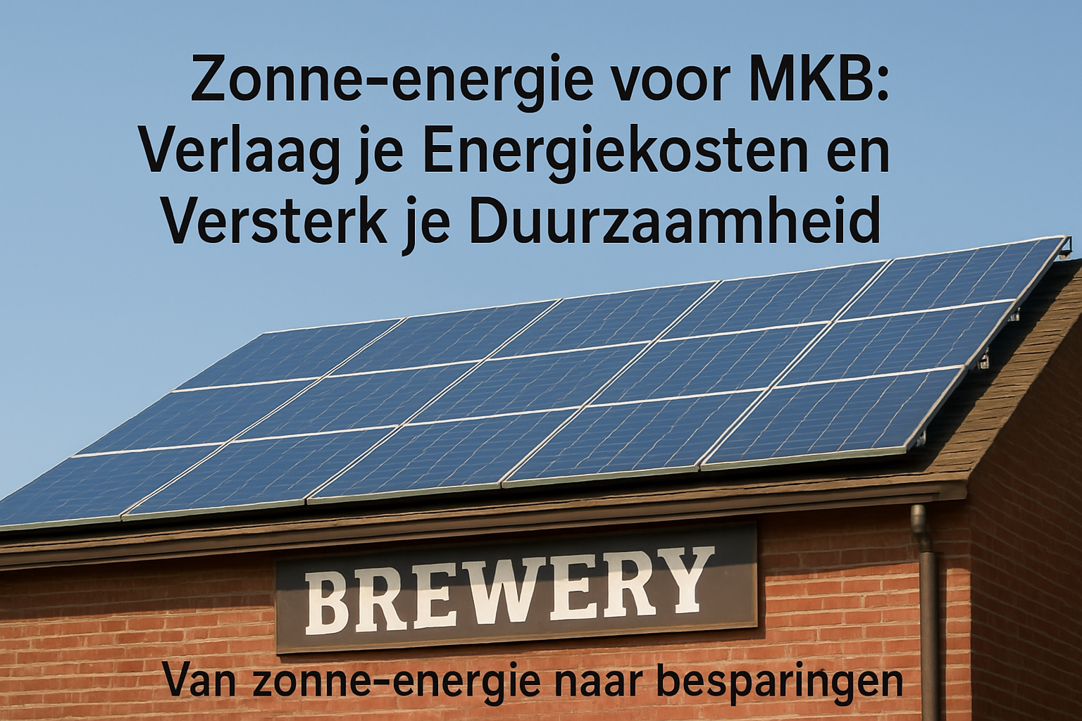 Zonne-energie voor MKB: Verlaag je Energiekosten en Versterk je Duurzaamheid