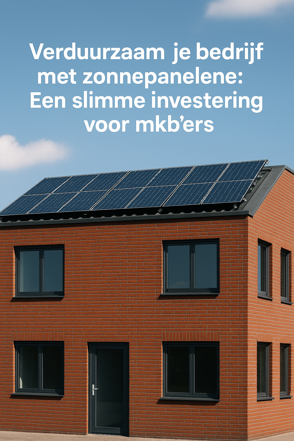 Verduurzaam je bedrijf met zonnepanelen: Een slimme investering voor mkb'ers