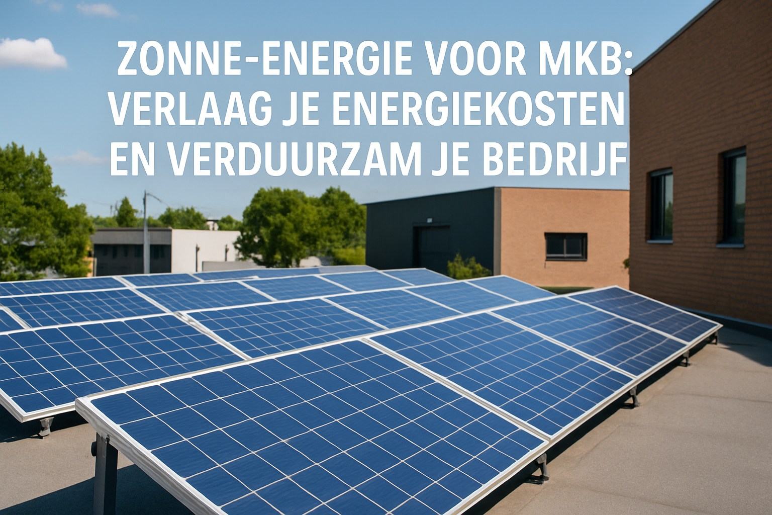 Zonne-energie voor MKB: Verlaag je Energiekosten en Verduurzam je Bedrijf
