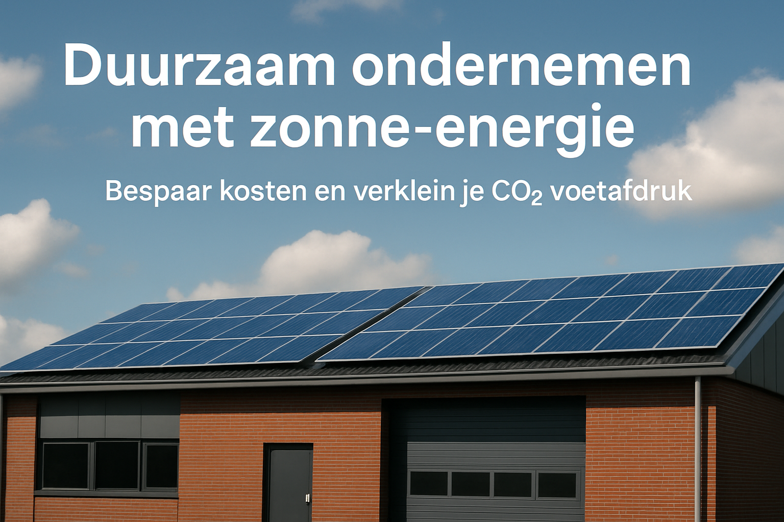 Duurzame Energie voor MKB: Bespaar Kosten en Verklein je CO₂-voetafdruk
