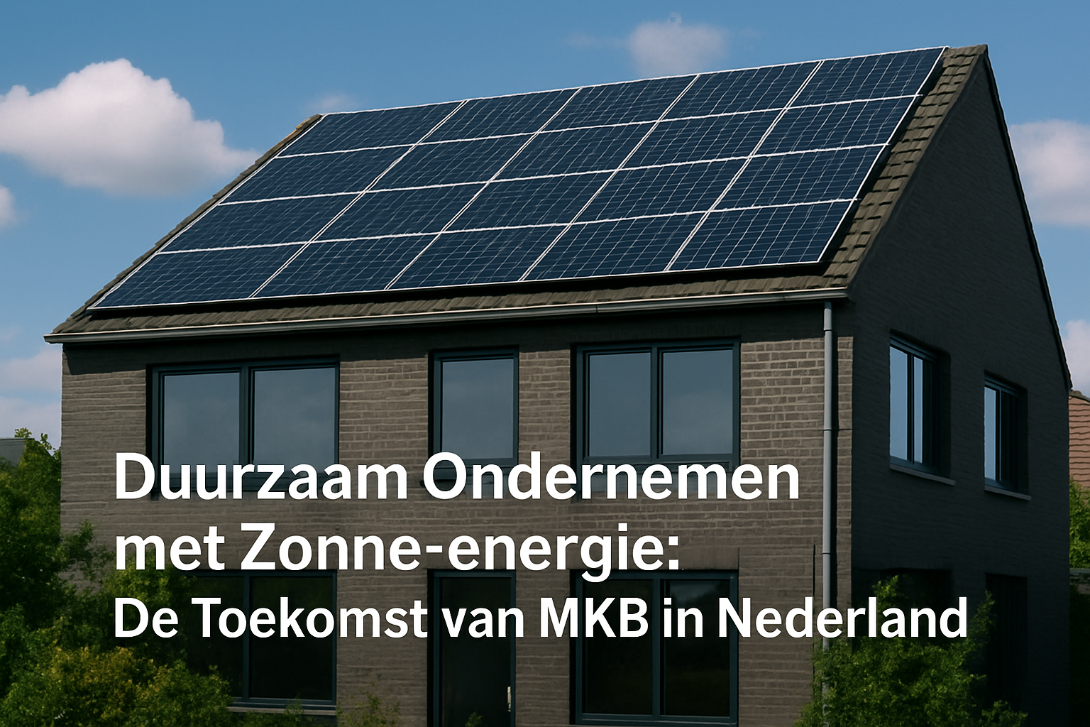 Duurzaam Ondernemen met Zonne-energie: De Toekomst van MKB in Nederland
