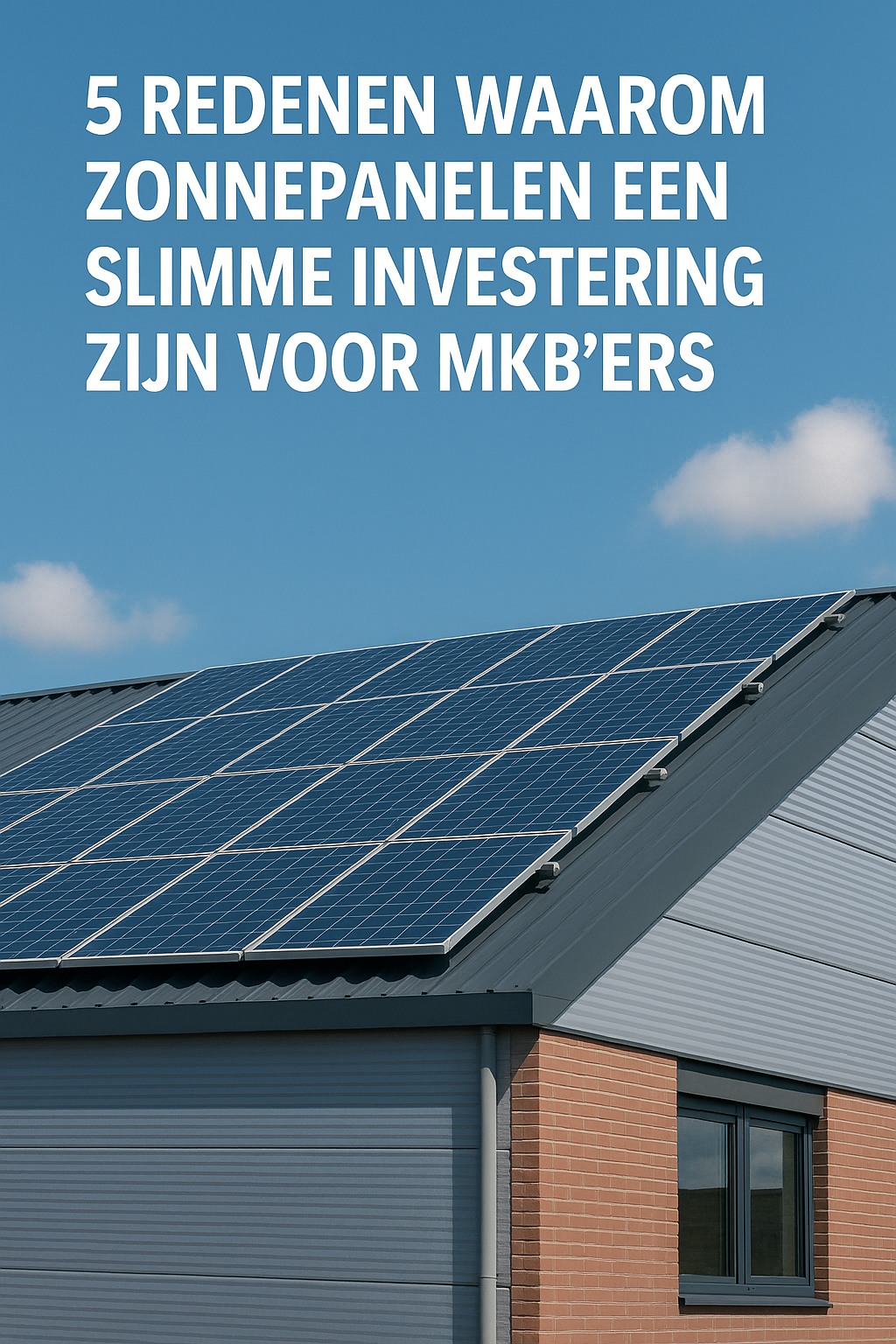 5 Redenen Waarom Zonnepanelen Een Slimme Investering Zijn Voor MKB'ers