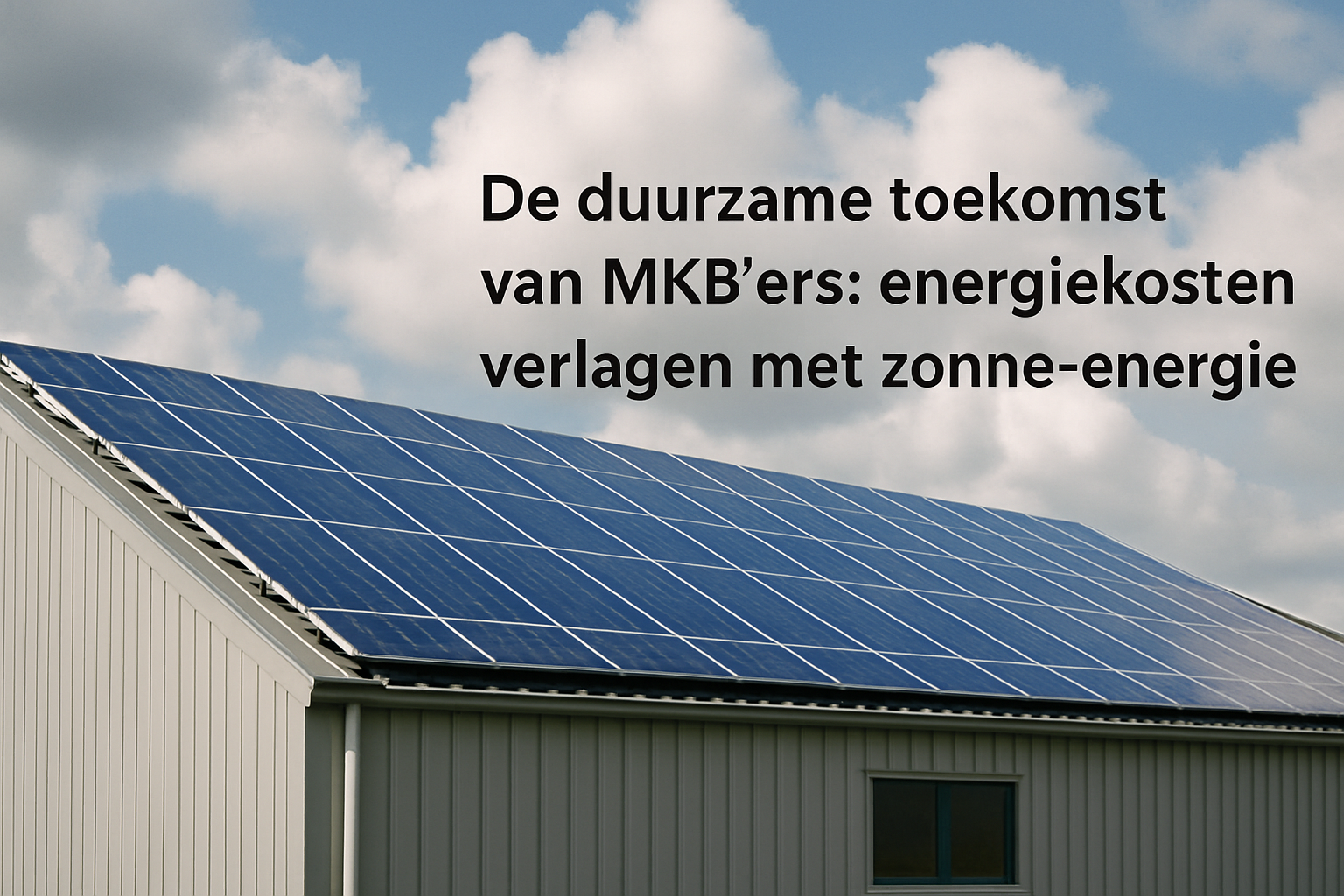 De Duurzame Toekomst van MKB'ers: Energiekosten Verlagen met Zonne-energie
