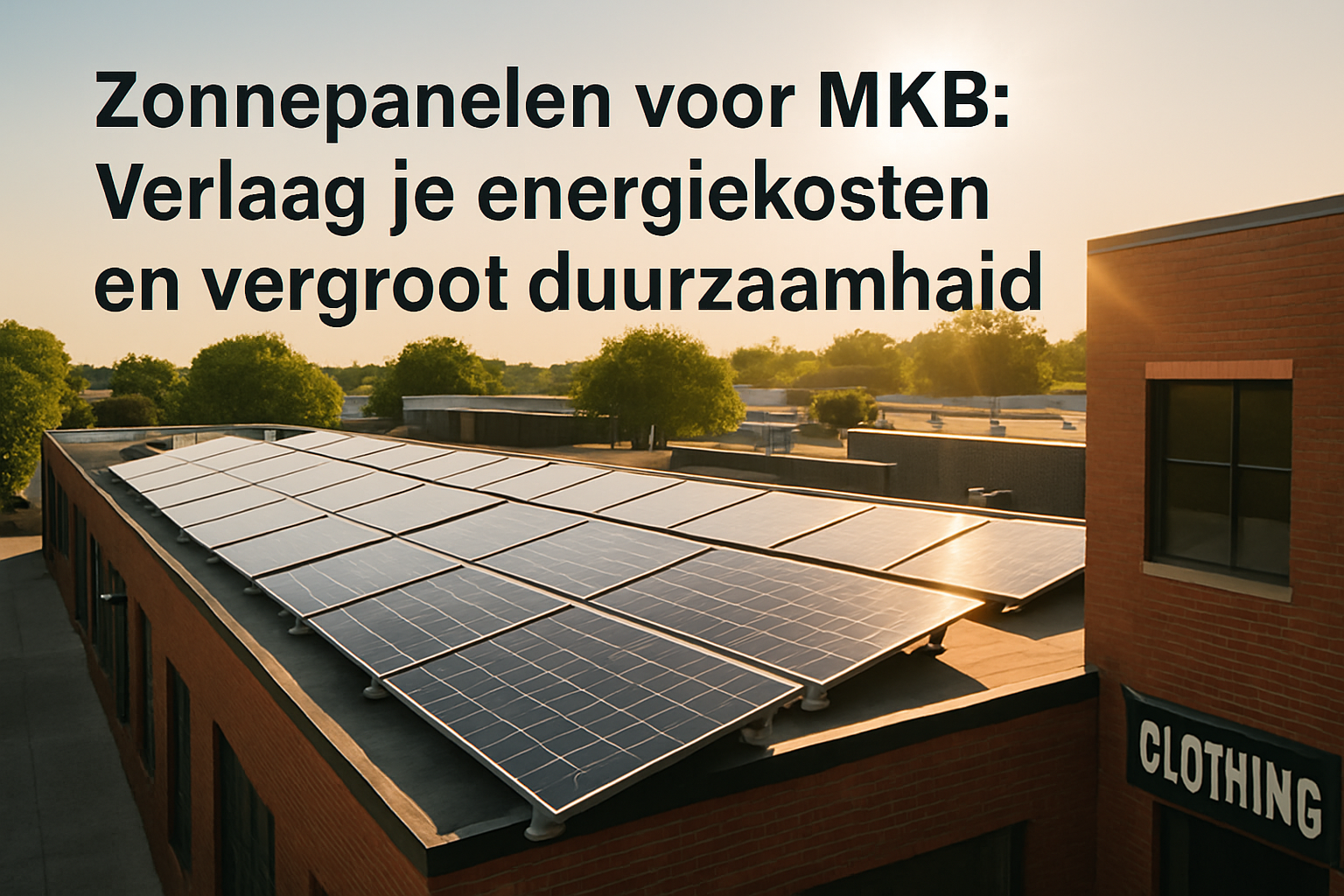 Zonnepanelen voor MKB: Verlaag je Energiekosten en Vergroot Duurzaamheid