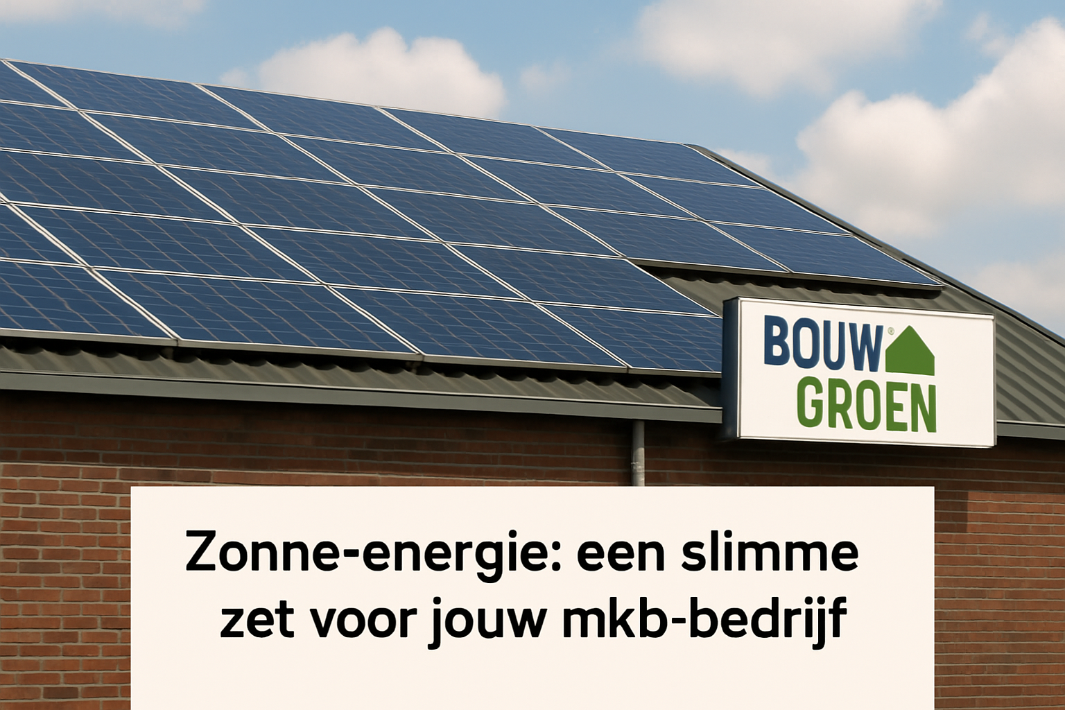 De Kracht van Zonne-energie voor MKB: Bespaar Kosten en Verduurzaam Jouw Bedrijf